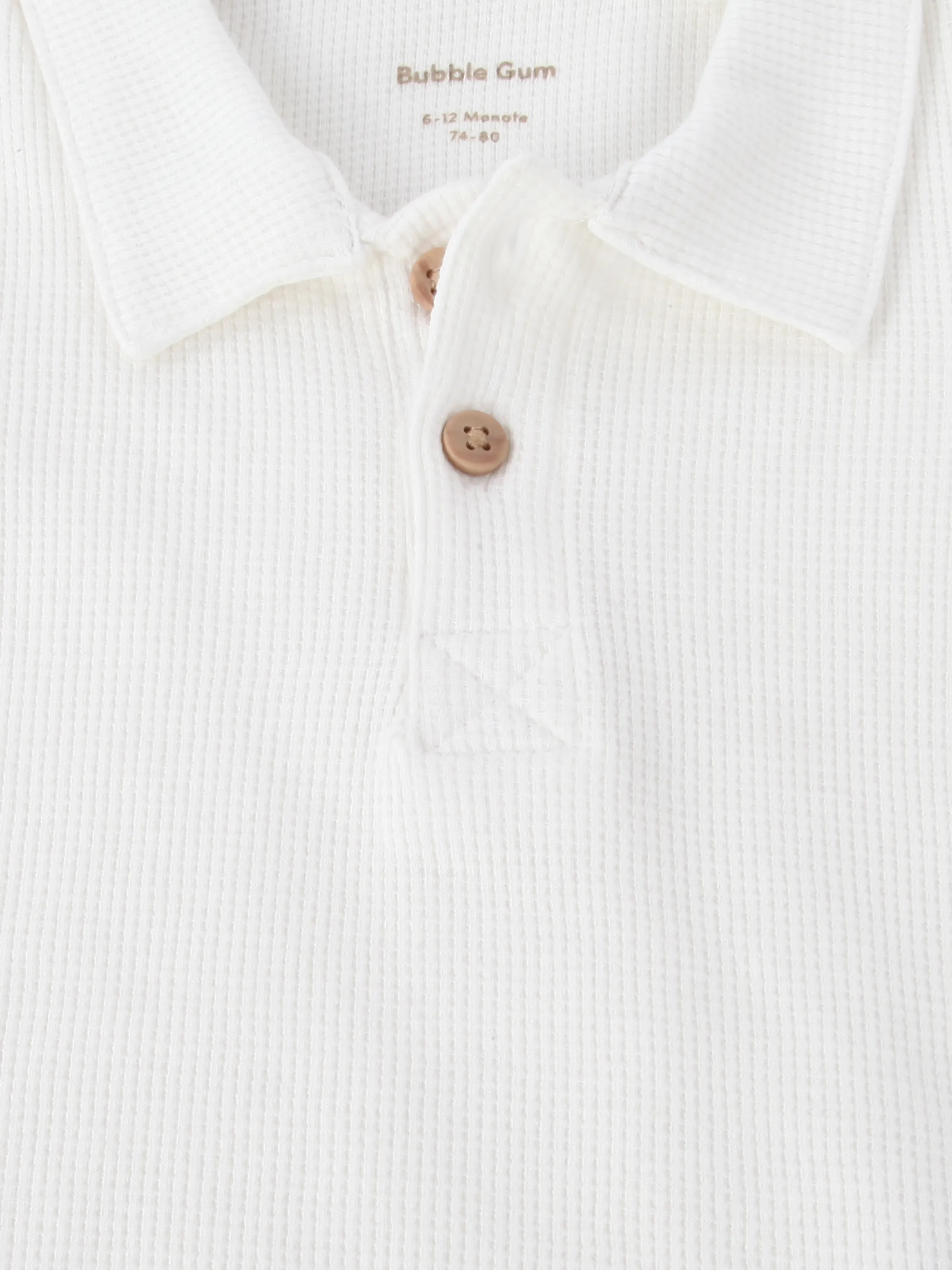 Bubble Gum BB Body mit Polokragen in weiß Weiß 921829 WE 3