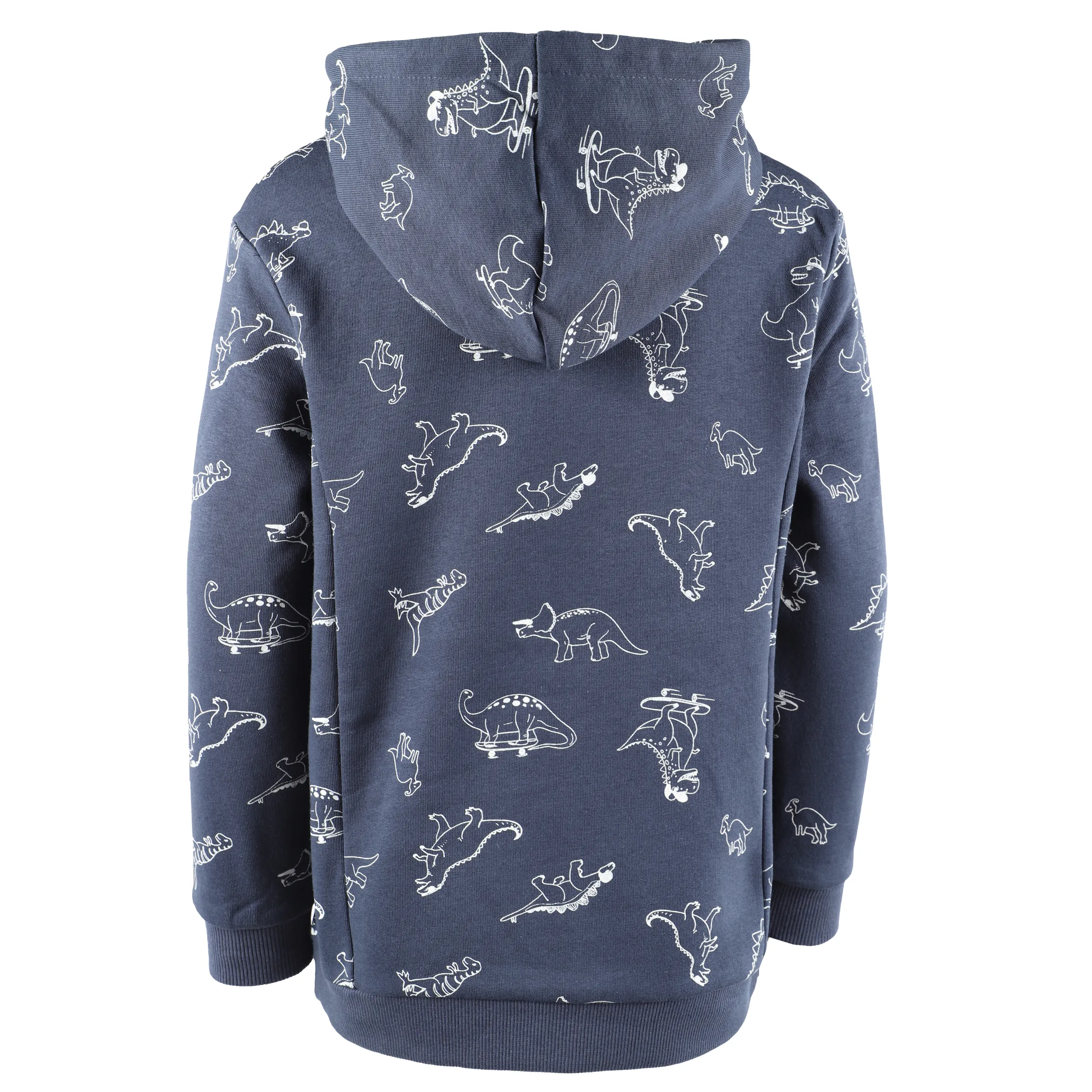 Stop + Go KJ Hoodie in navy mit AOP Dino Blau 881524 NAVY 2 Stop + Go KJ Hoodie in navy mit AOP Dino Blau 881524 NAVY 2