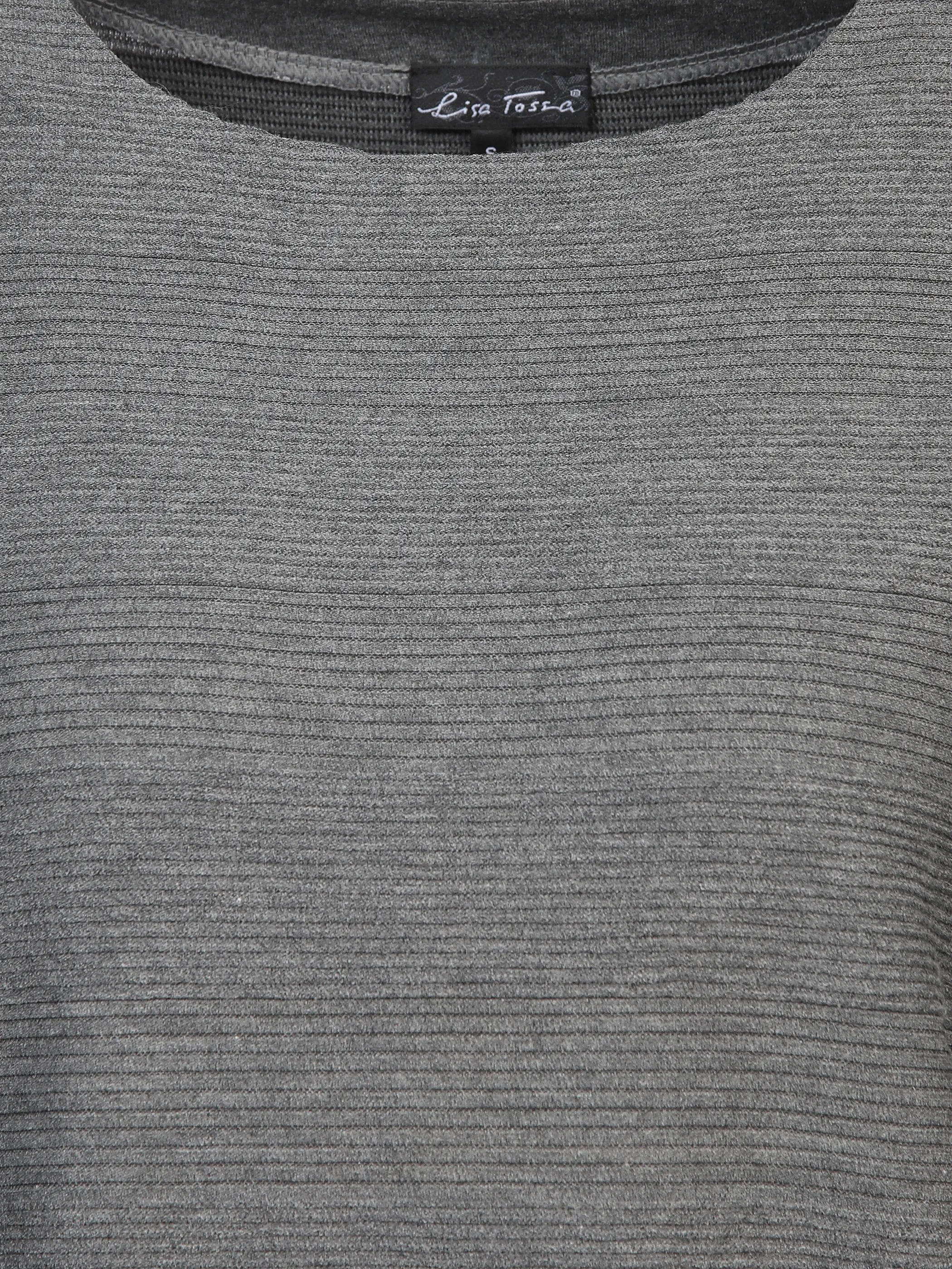 Lisa Tossa Da-Struktur-Ringel-Shirt Grau 897651 ANTHRAMEL 3