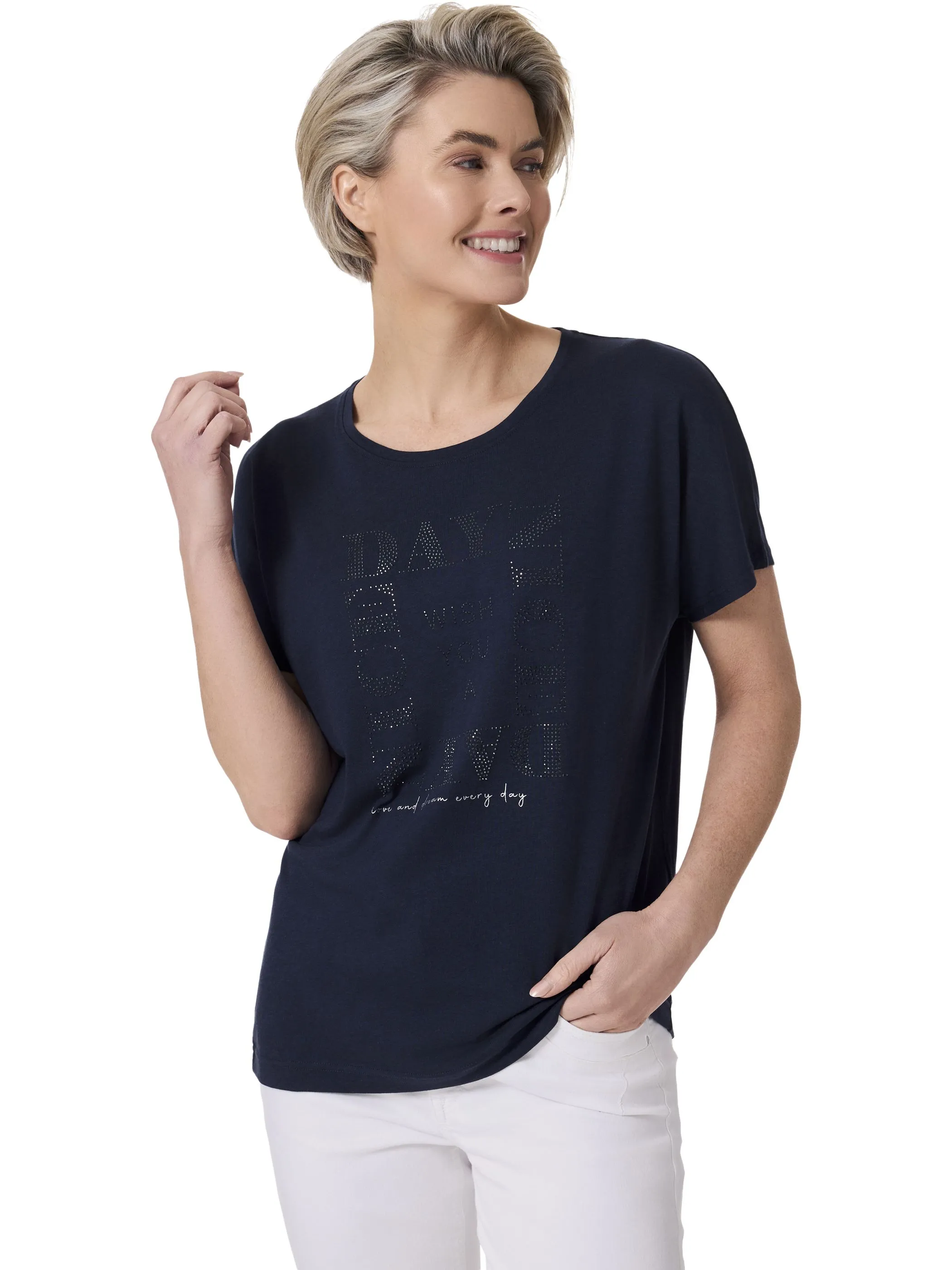 Stooker DOB 23130010004644 Da. T-Shirts / Marine 911341 4644 1