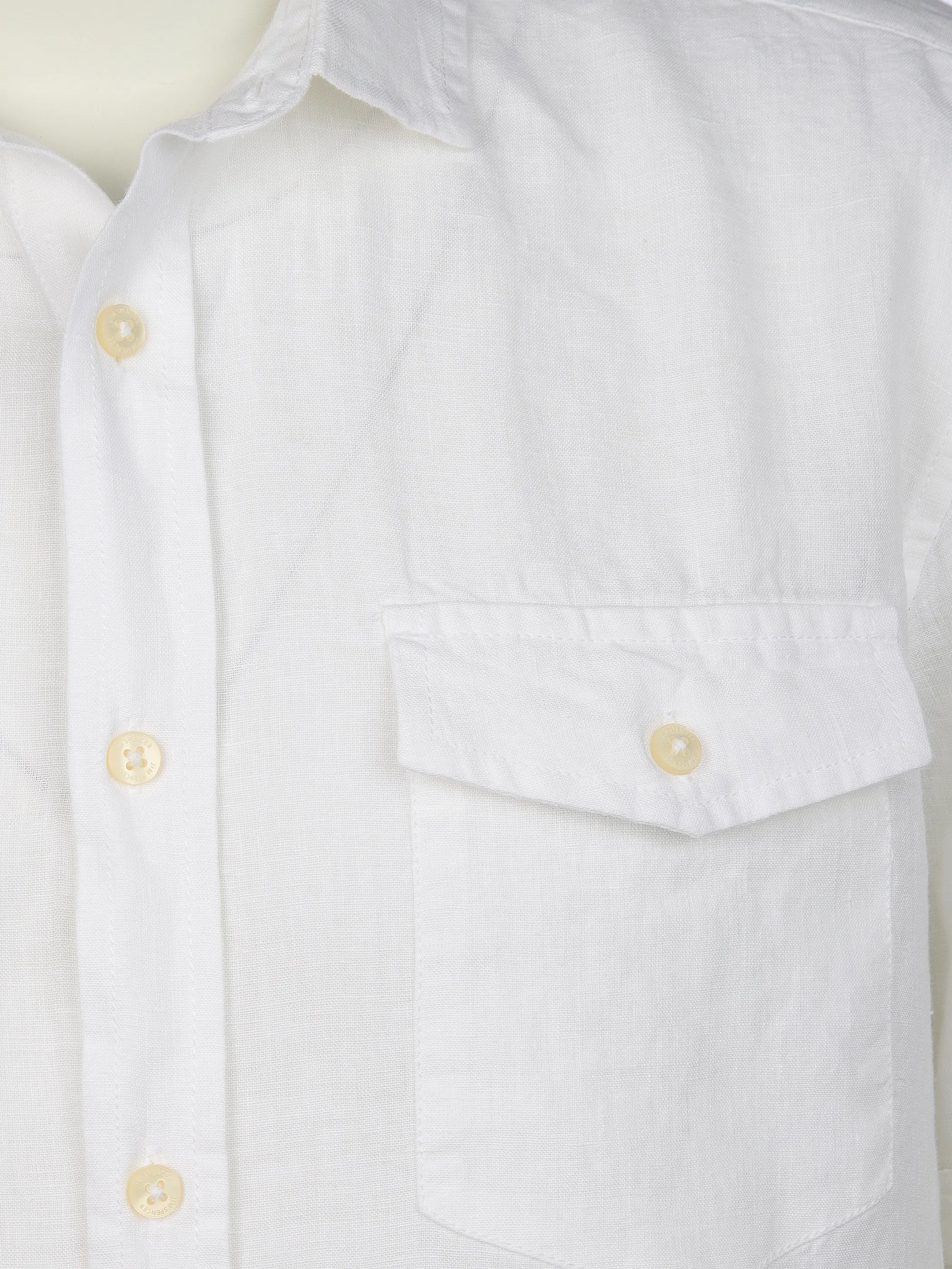 Jim Spencer He. Leinenhemd 1/2 Arm BT Weiß 908754 WHITE 3 Jim Spencer He. Leinenhemd 1/2 Arm BT Weiß 908754 WHITE 3