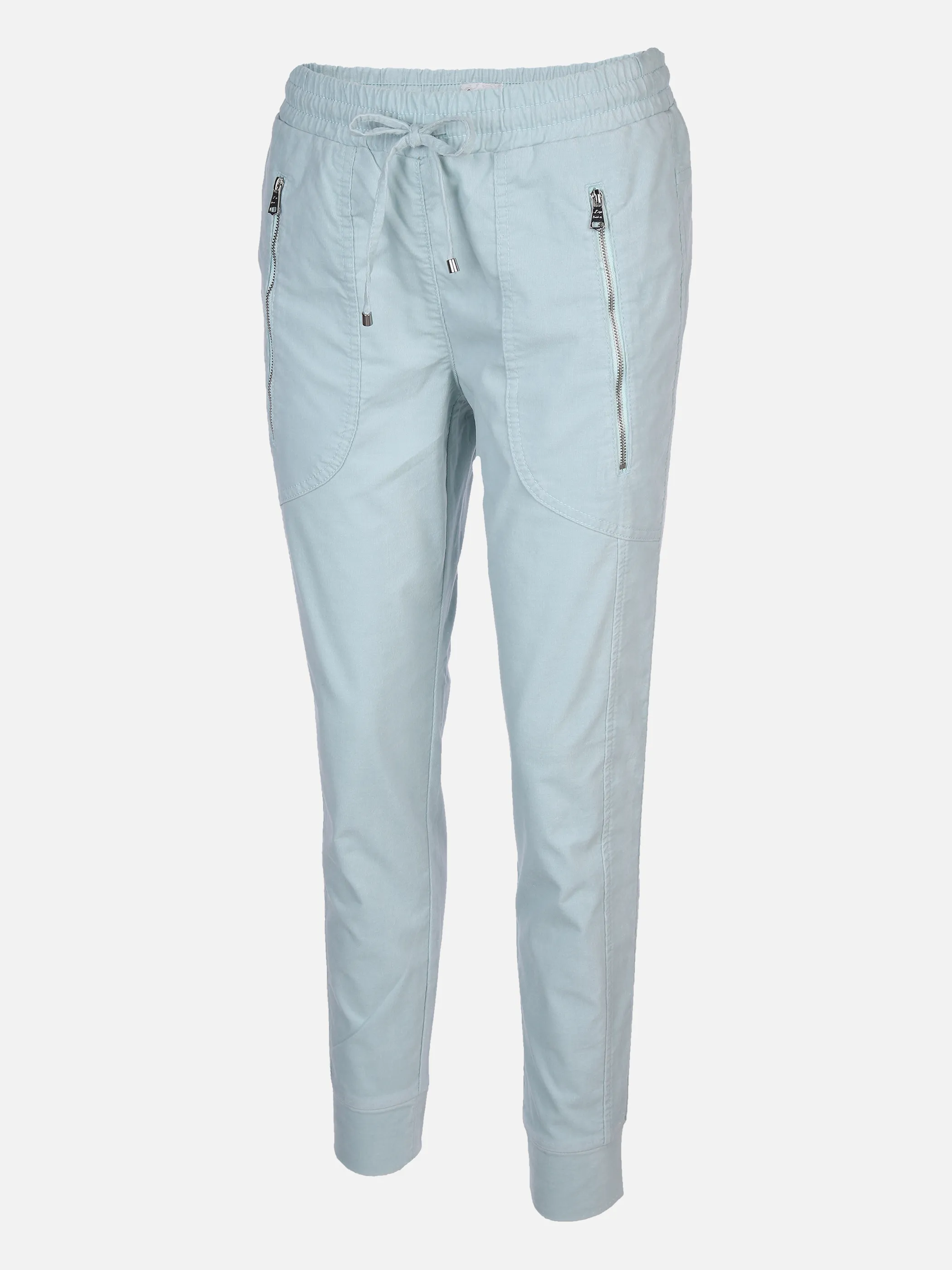 Lisa Tossa Da-Kord-Samthose m.Zippertasch Blau 867027 EISBLAU 1