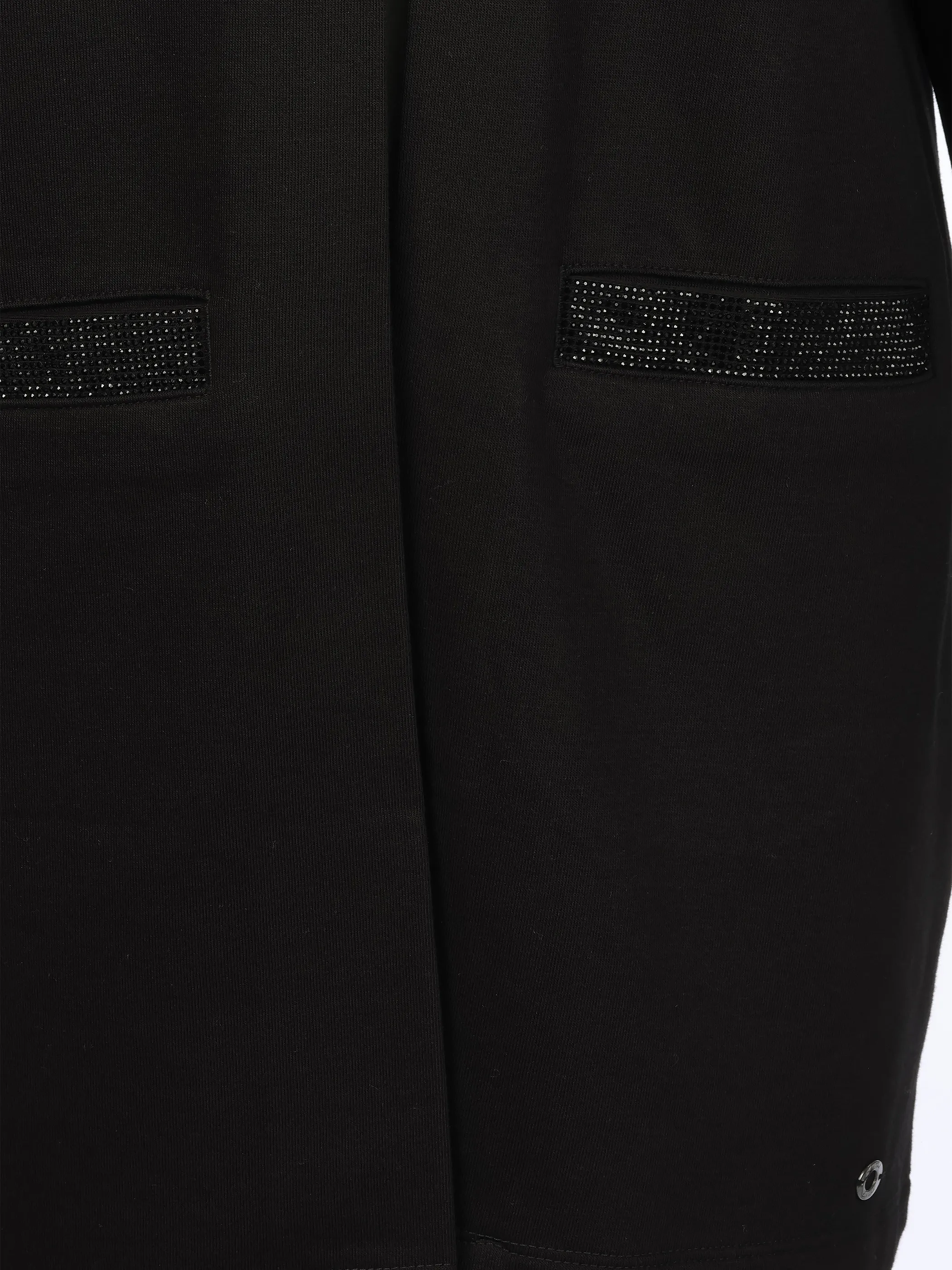 Lisa Tossa Da-Long Cardigan m. Straß Schwarz 916296 BLACK 3