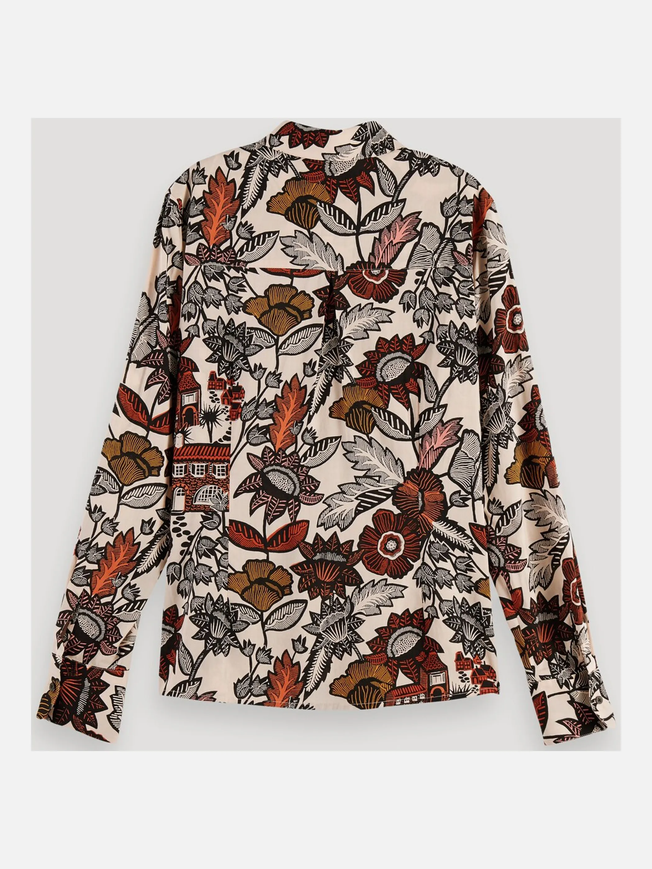 Scotch & Soda 161485 YF-Da-Bluse Braun 849331 0217 2