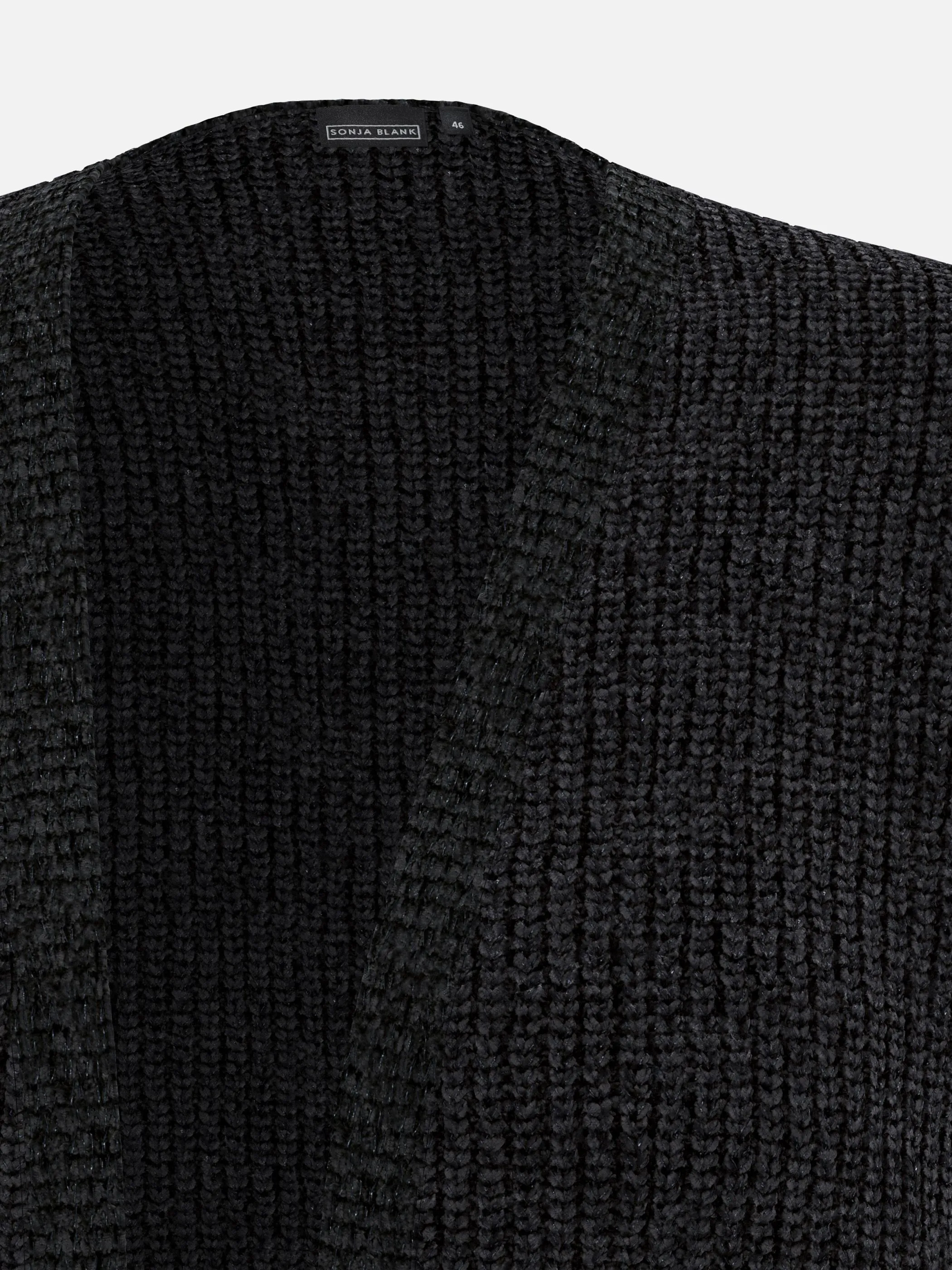 Sonja Blank Da-gr.Gr. langer Cardigan Schwarz 930002 BLACK 3