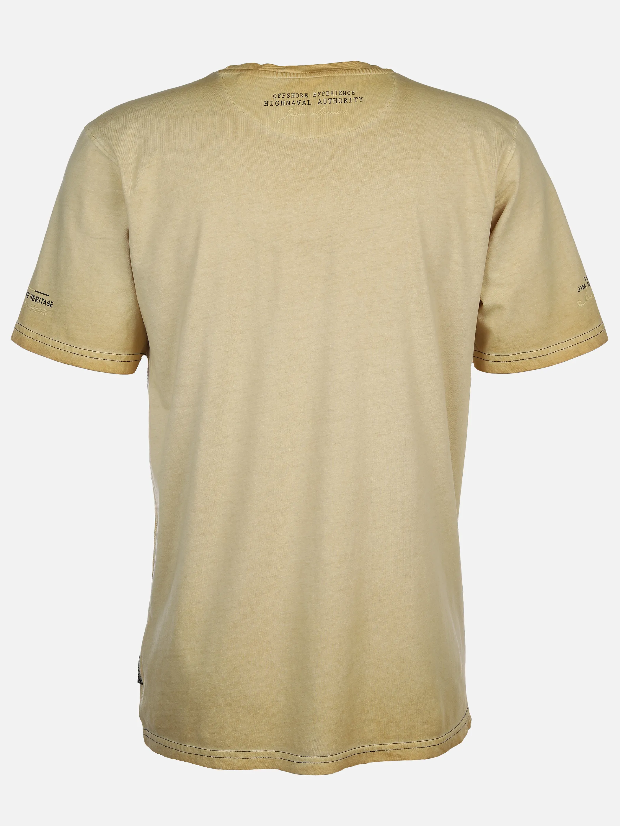 Jim Spencer He. T-Shirt 1/2 Arm Druck Gelb 894402 YELLOW 2