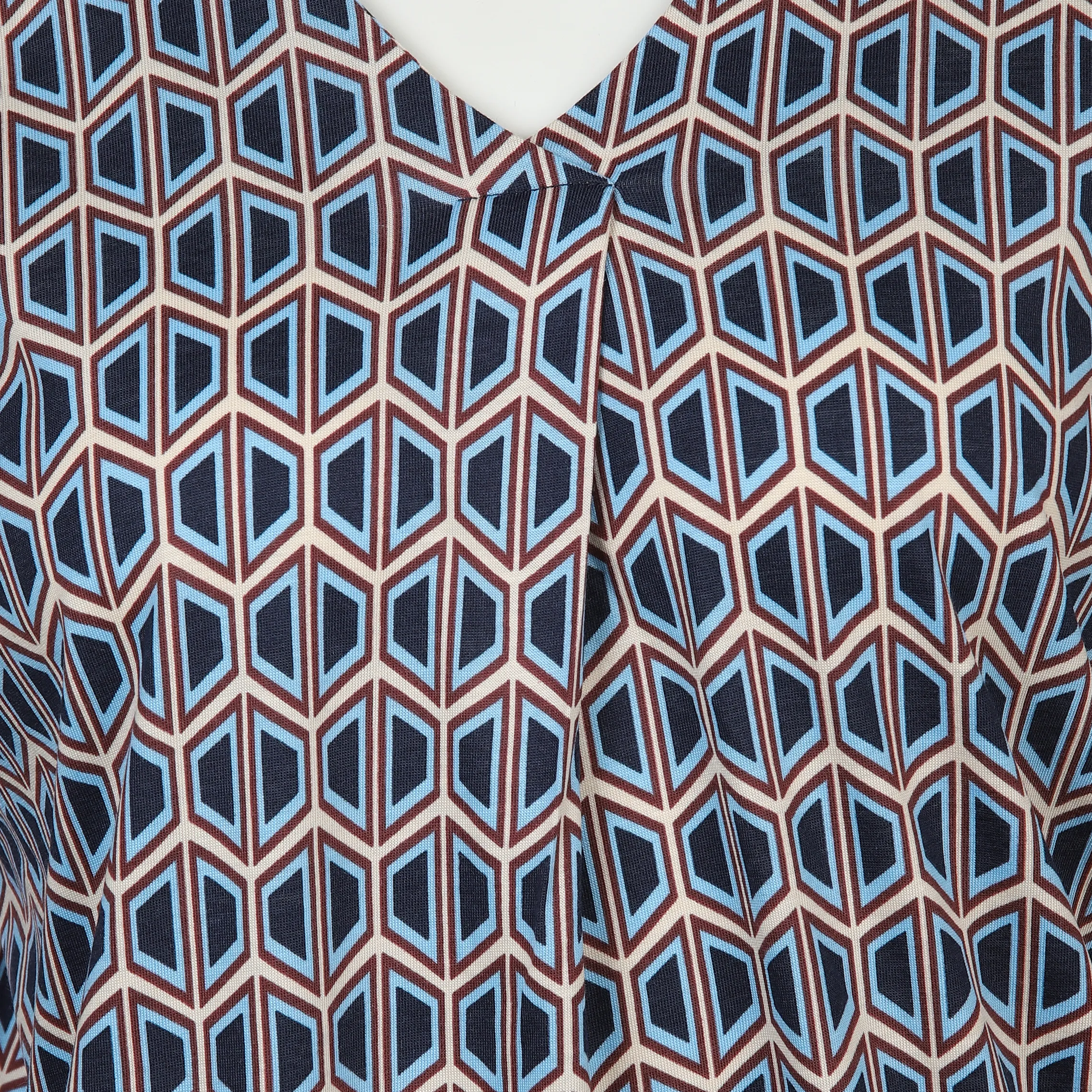 Tom Tailor 1039070 T-shirt blouse allover Blau 887447 33983 3 Tom Tailor 1039070 T-shirt blouse allover Blau 887447 33983 3