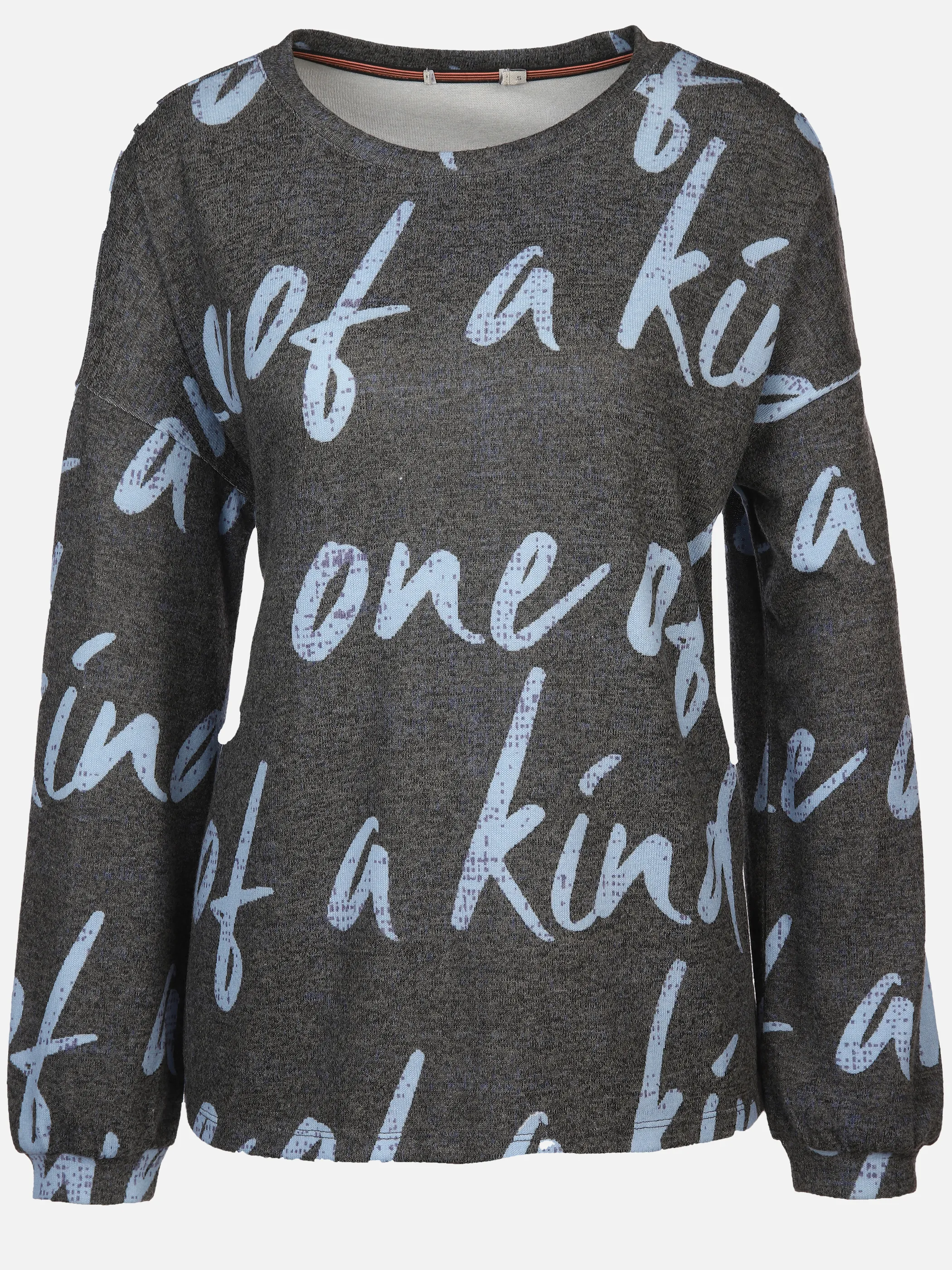 Sure Da-Flausch-Shirt m. Schriftpri Blau 902071 ORI/BLAU 1 Sure Da-Flausch-Shirt m. Schriftpri Blau 902071 ORI/BLAU 1