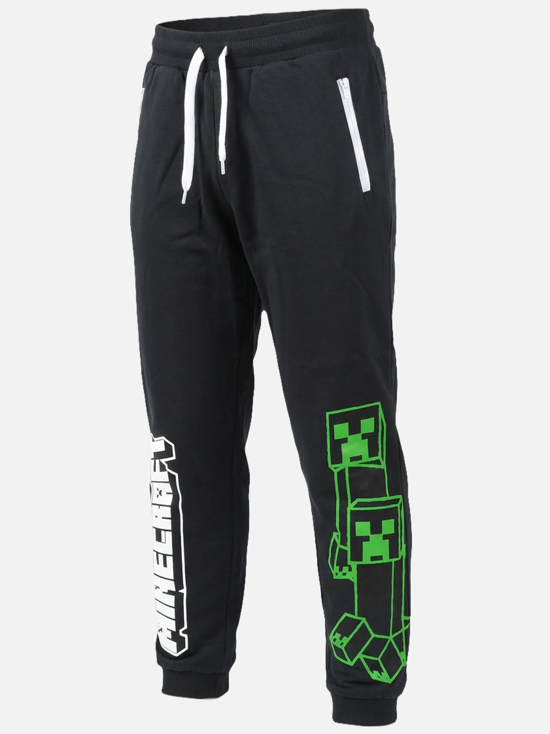 Minecraft JJ Sporthose schwarz mincraft Front Print Schwarz 933288 SCHWARZ 3