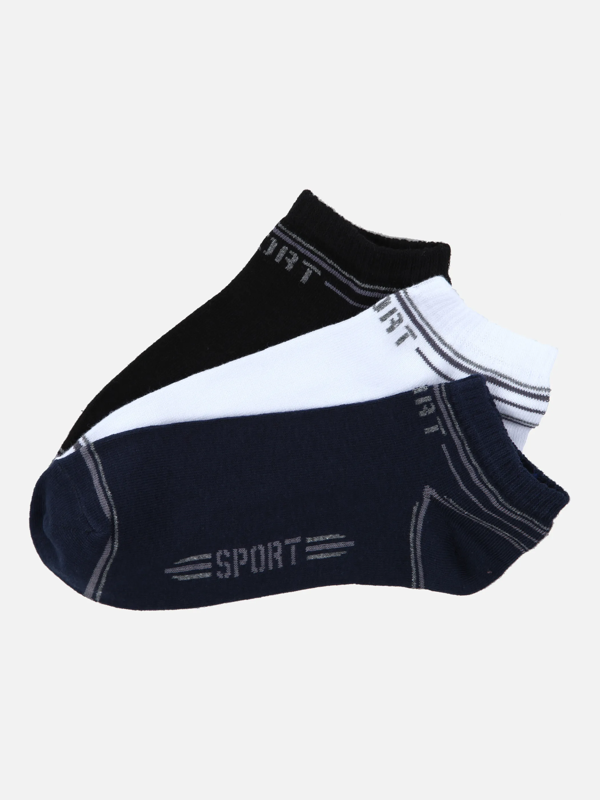 Marcel Battiston He. Sneaker Socken 3er Pack Schwarz 853453 SCHWARZ 1