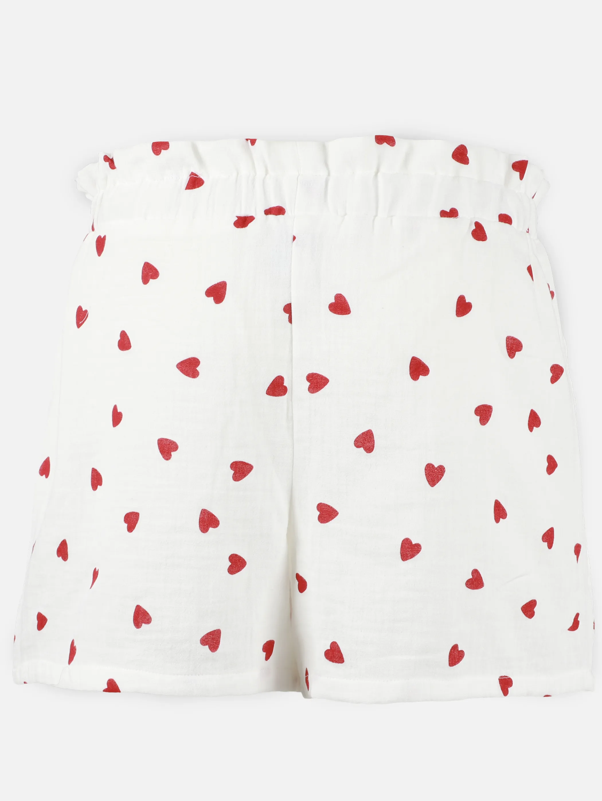 One Way TG Musselin Shorts mit roten Herzen AOP in weiß Weiß 923380 WEIß 2