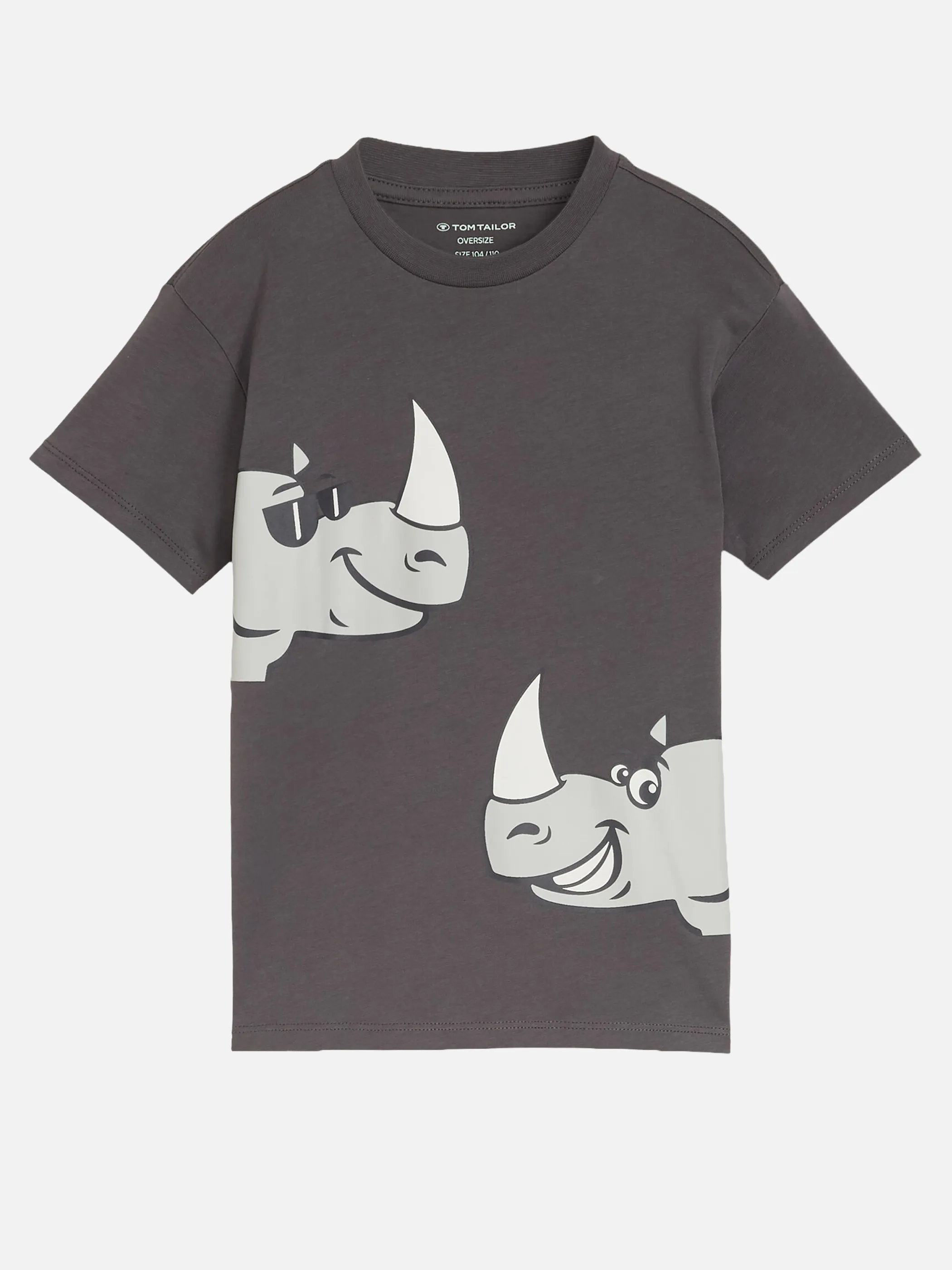 Tom Tailor 1050001 oversize printed t-shirt Grau 927994 35265 1