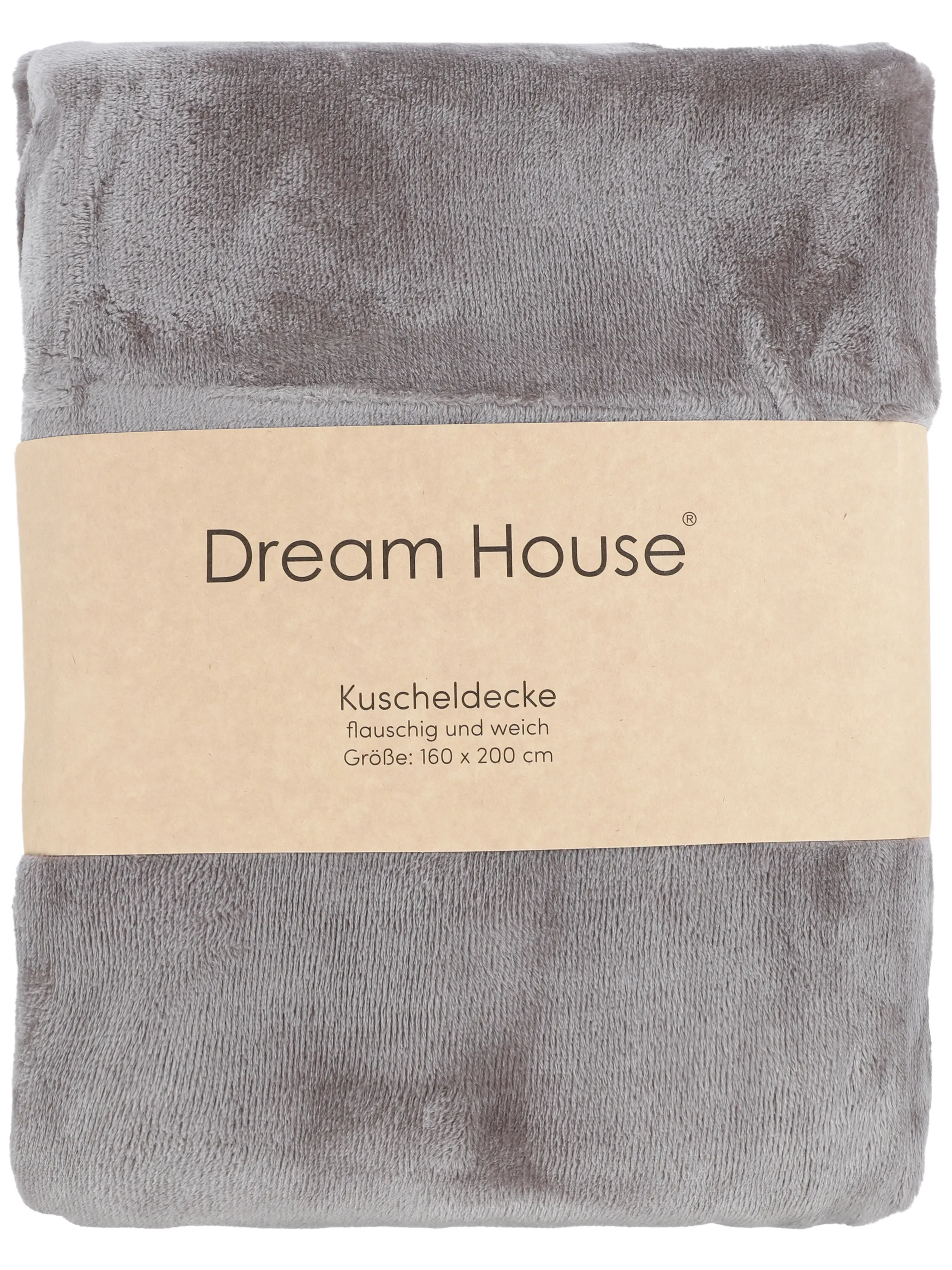 Dream House Wohndecke uni 160x200 Grau 913614 SILVER 2