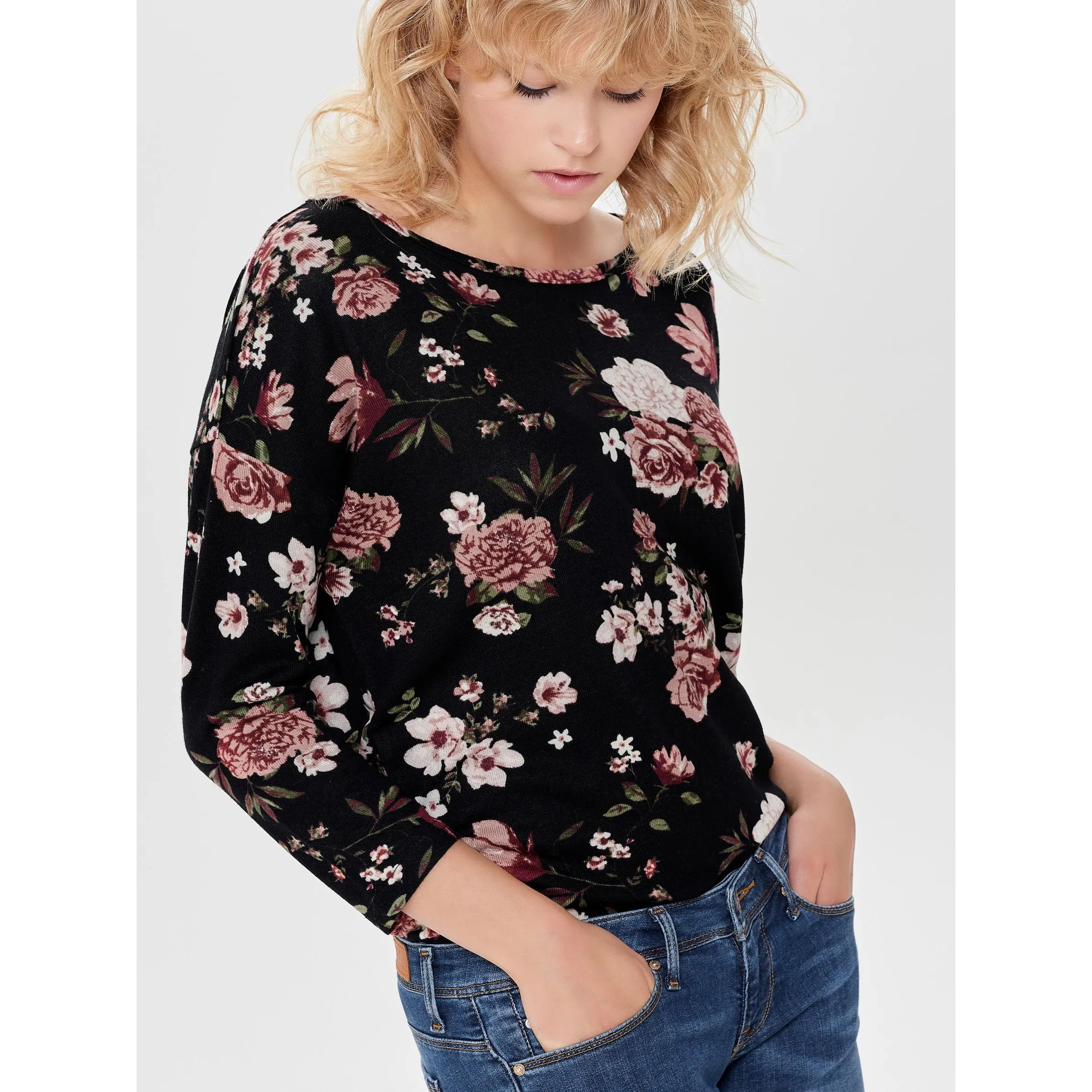 Only 15144286 onlELCOS 4/5 AOP TOP Schwarz 765230 177911024 3