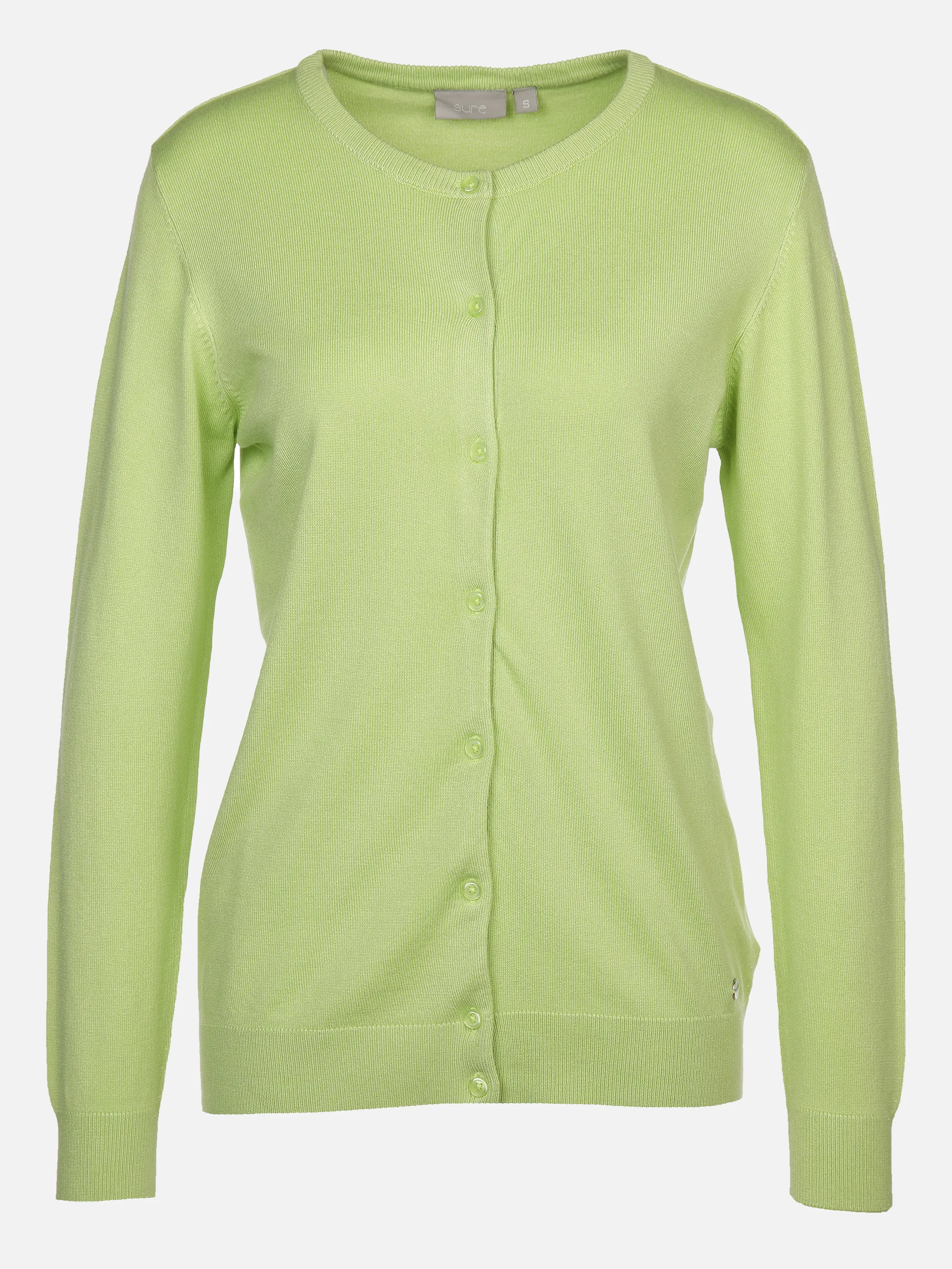 Damen Strickcardigan mit Rundhals XL 875014-pistazie-9