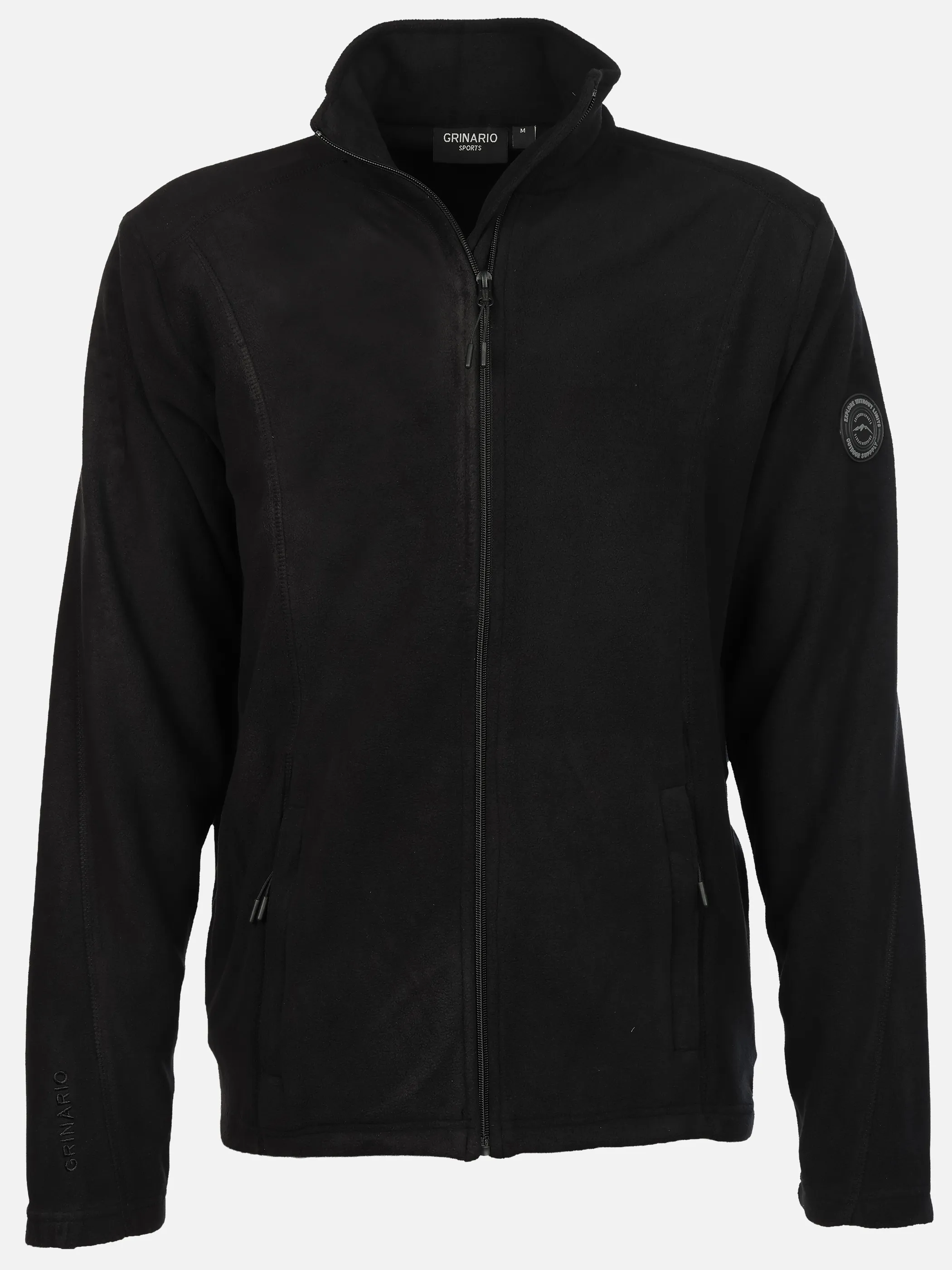 Grinario Sports He-Fleecejacke Schwarz 928414 19-3911TCX 1