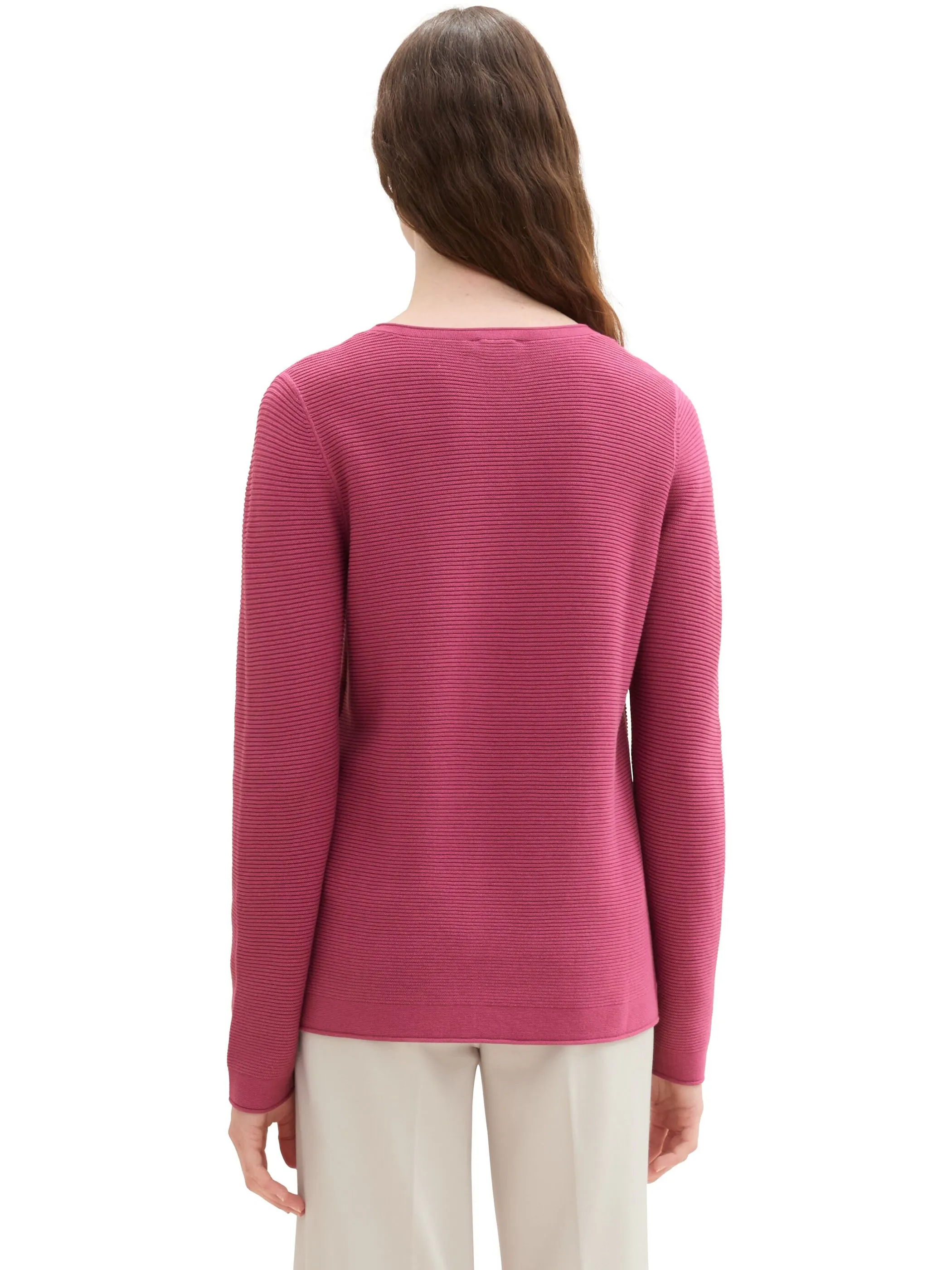 Tom Tailor 1016350 NOS sweater new ottoma Pink 827729 16348 2