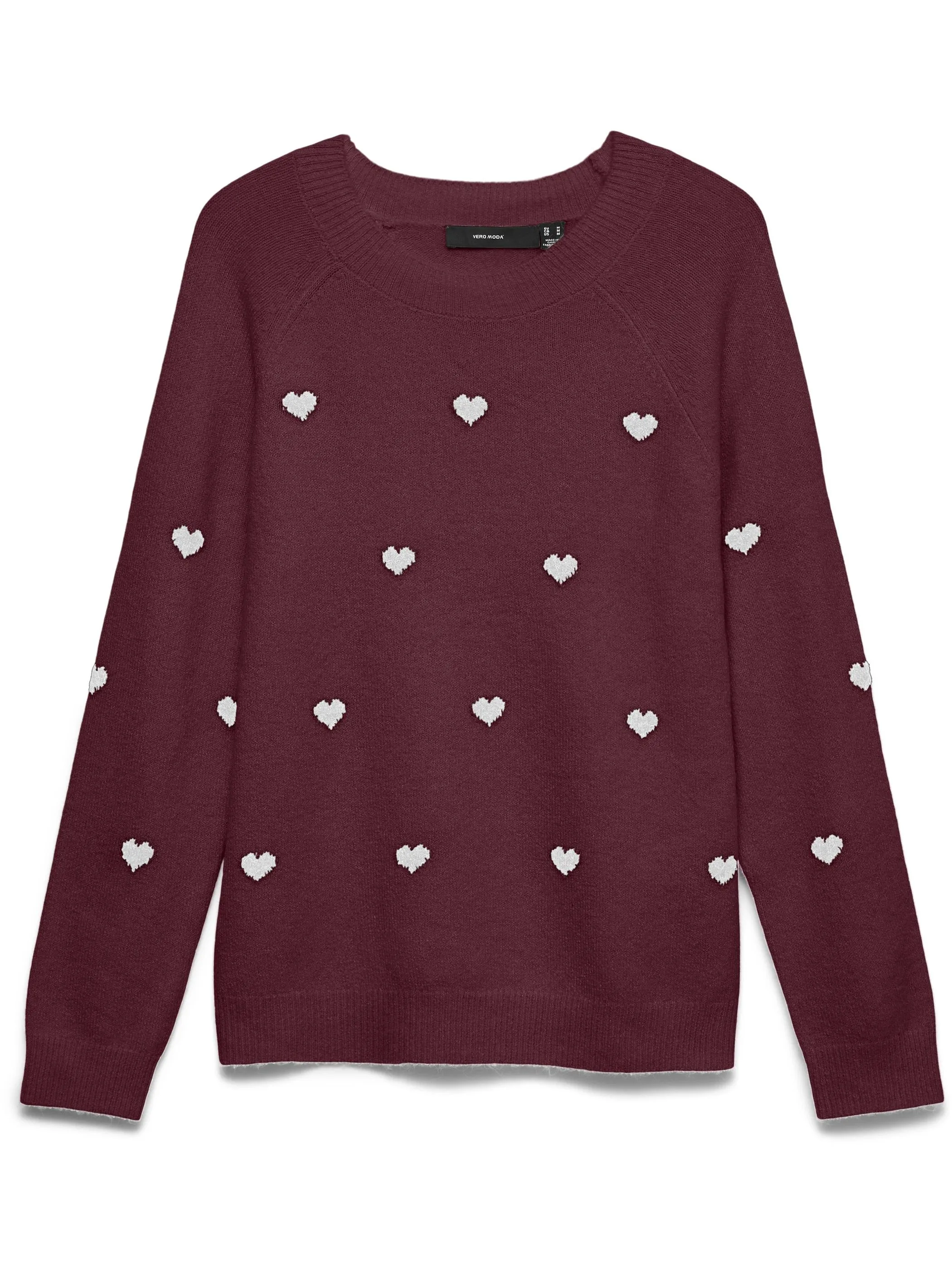 Vero Moda 10330790 VMDOFFY INTARSIA LS O Rot 913125 199051001 2