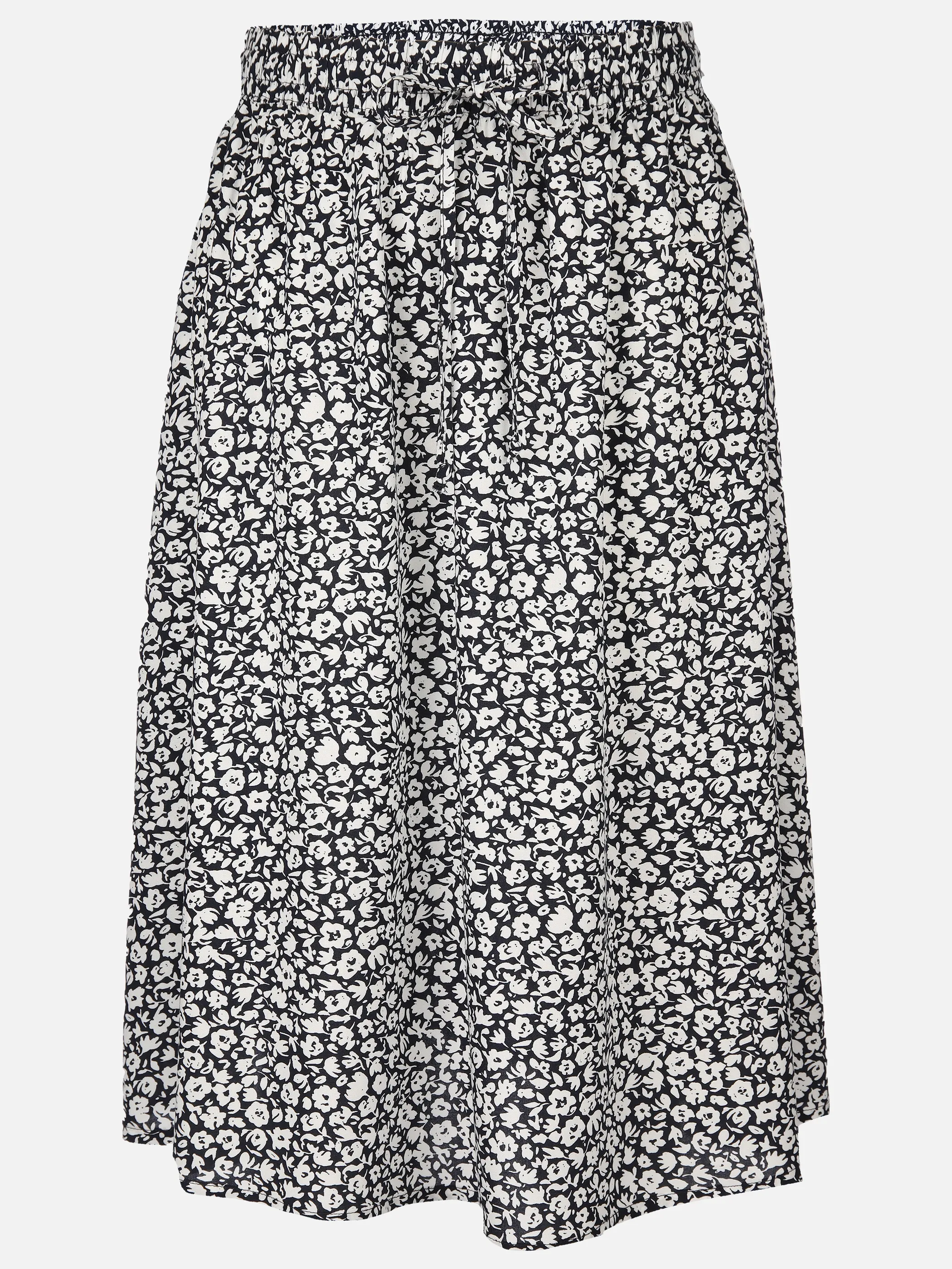 Sure Da-Viscose-Rock m. Print Marine 894564 FLOWERNAVY 1