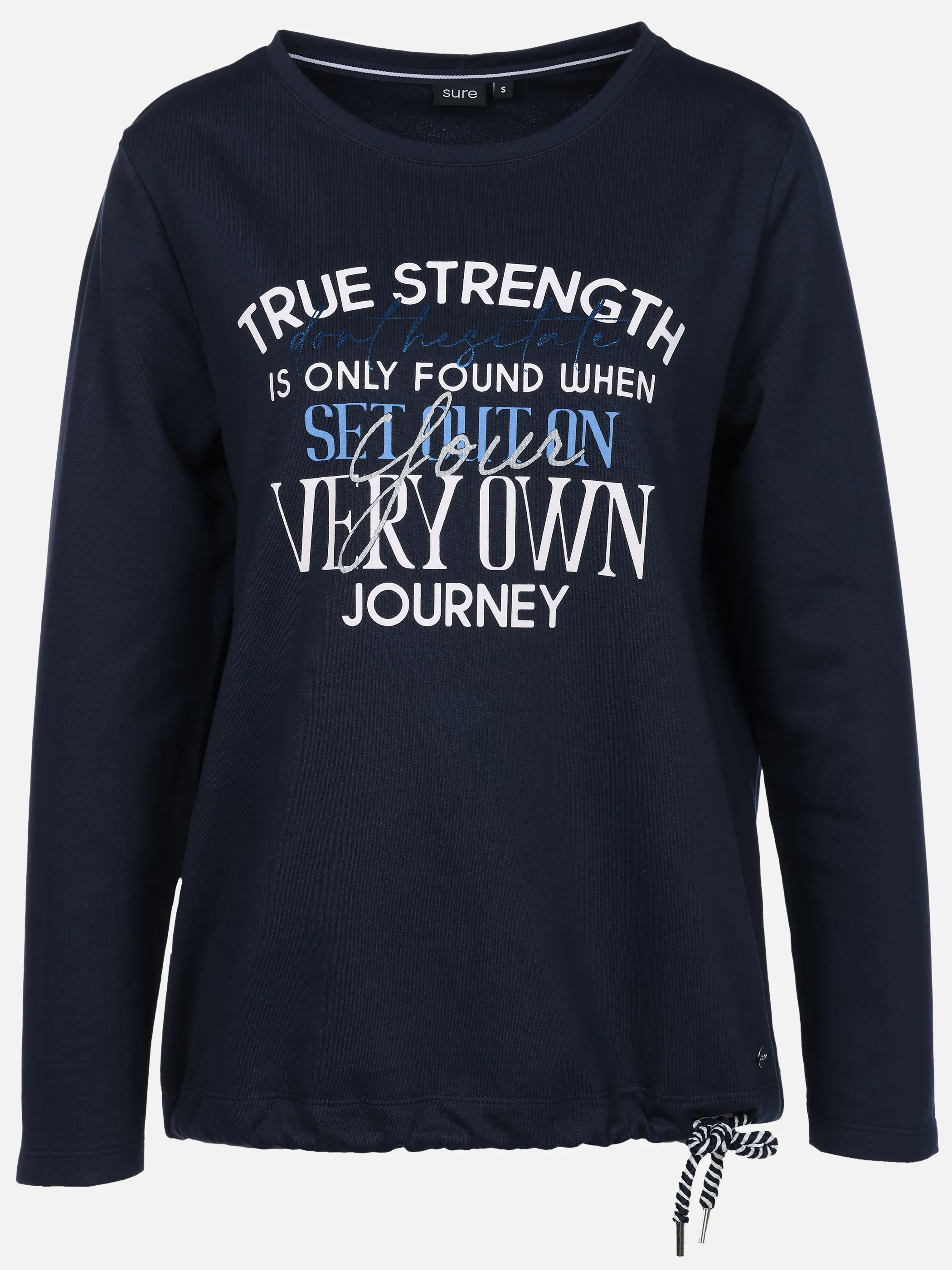 Sure Da-Sweatshirt m. Frontprint Blau 922473 SAPPHIRE 1