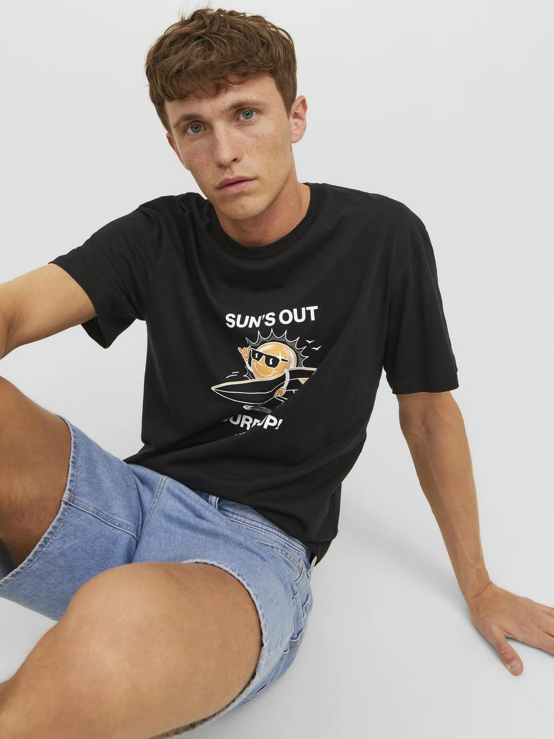 Jack Jones 12238164 JORTOONIE TEE SS CREW Schwarz 877747 178012 3