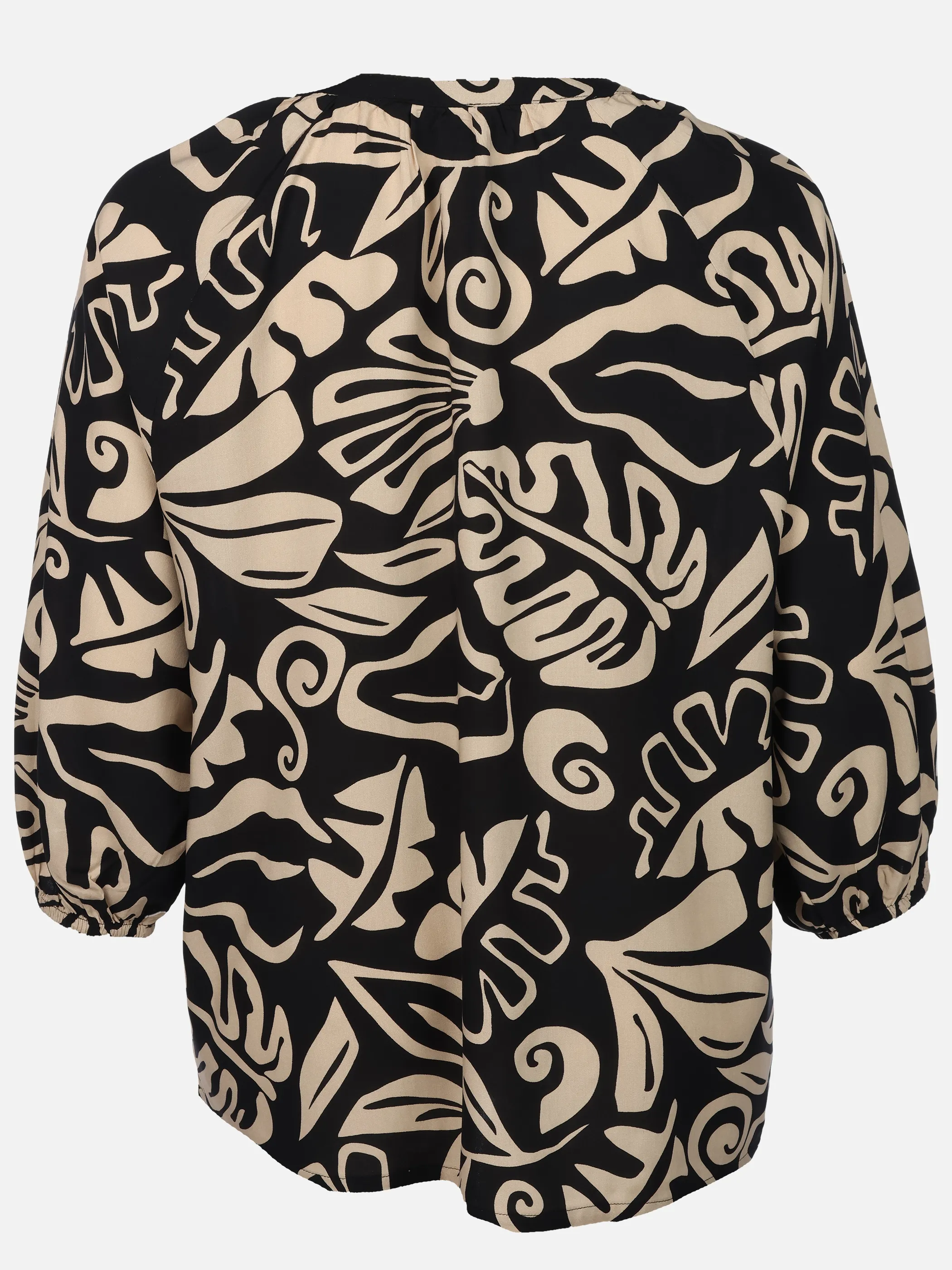 Sonja Blank Da-gr.Gr. Bluse m. Muster Schwarz 924509 SCHWARZ 2