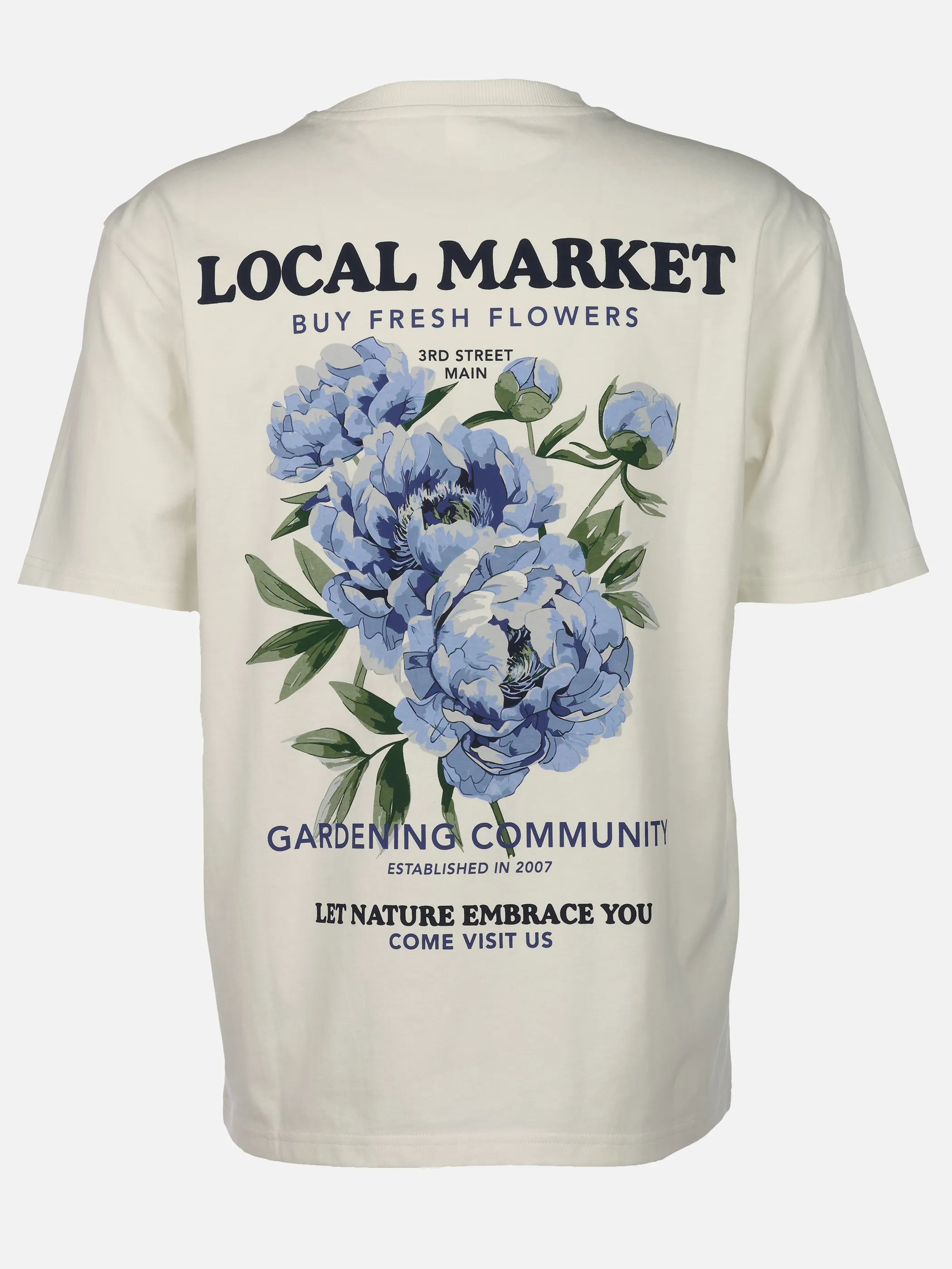 IX-O H12078M22616AAWG YF He-T-Shirt mit Graphic Print Weiß 925919 22000 2