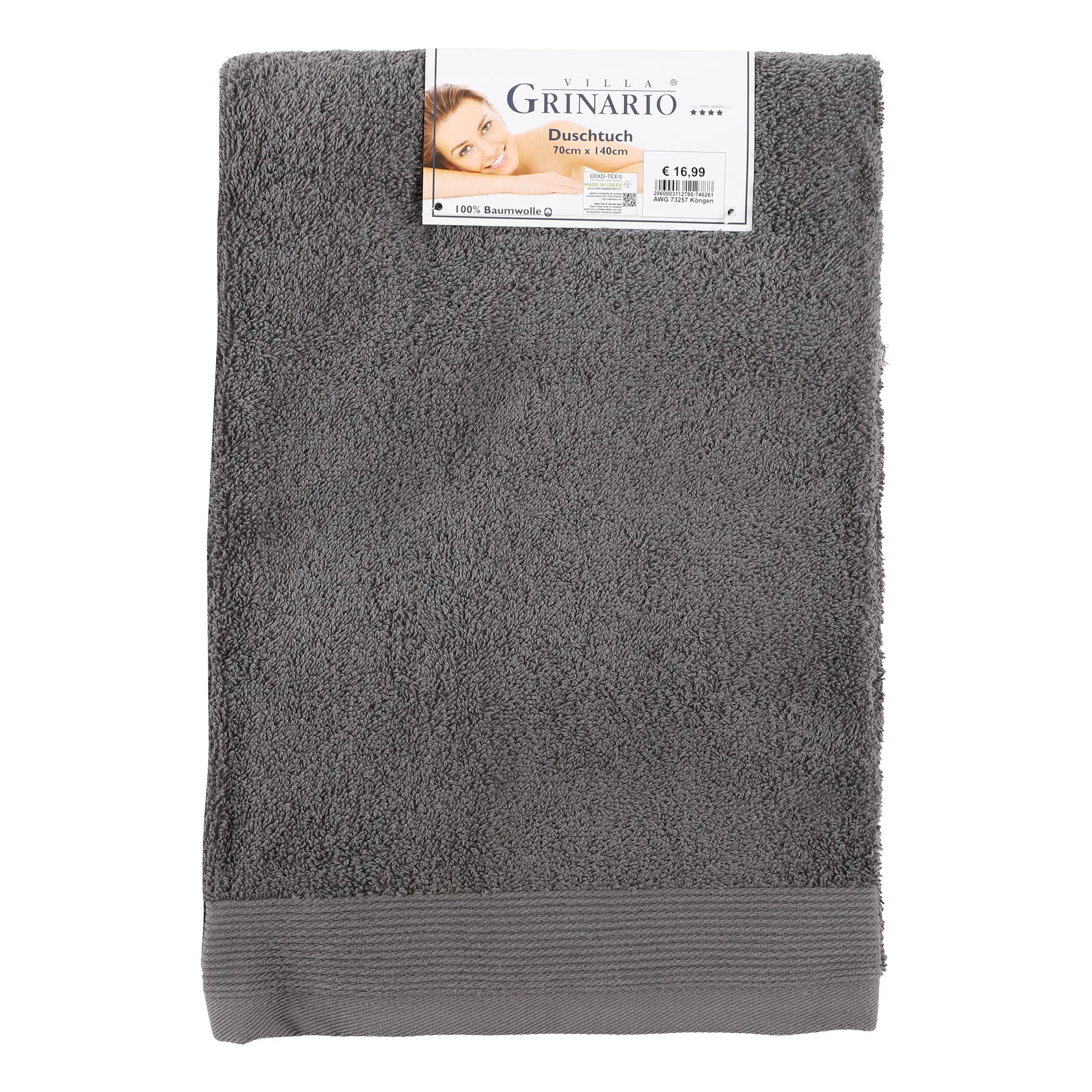 Villa Grinario Duschtuch 70x140cm Grau 746261 ANTHRA 2 Villa Grinario Duschtuch 70x140cm Grau 746261 ANTHRA 2