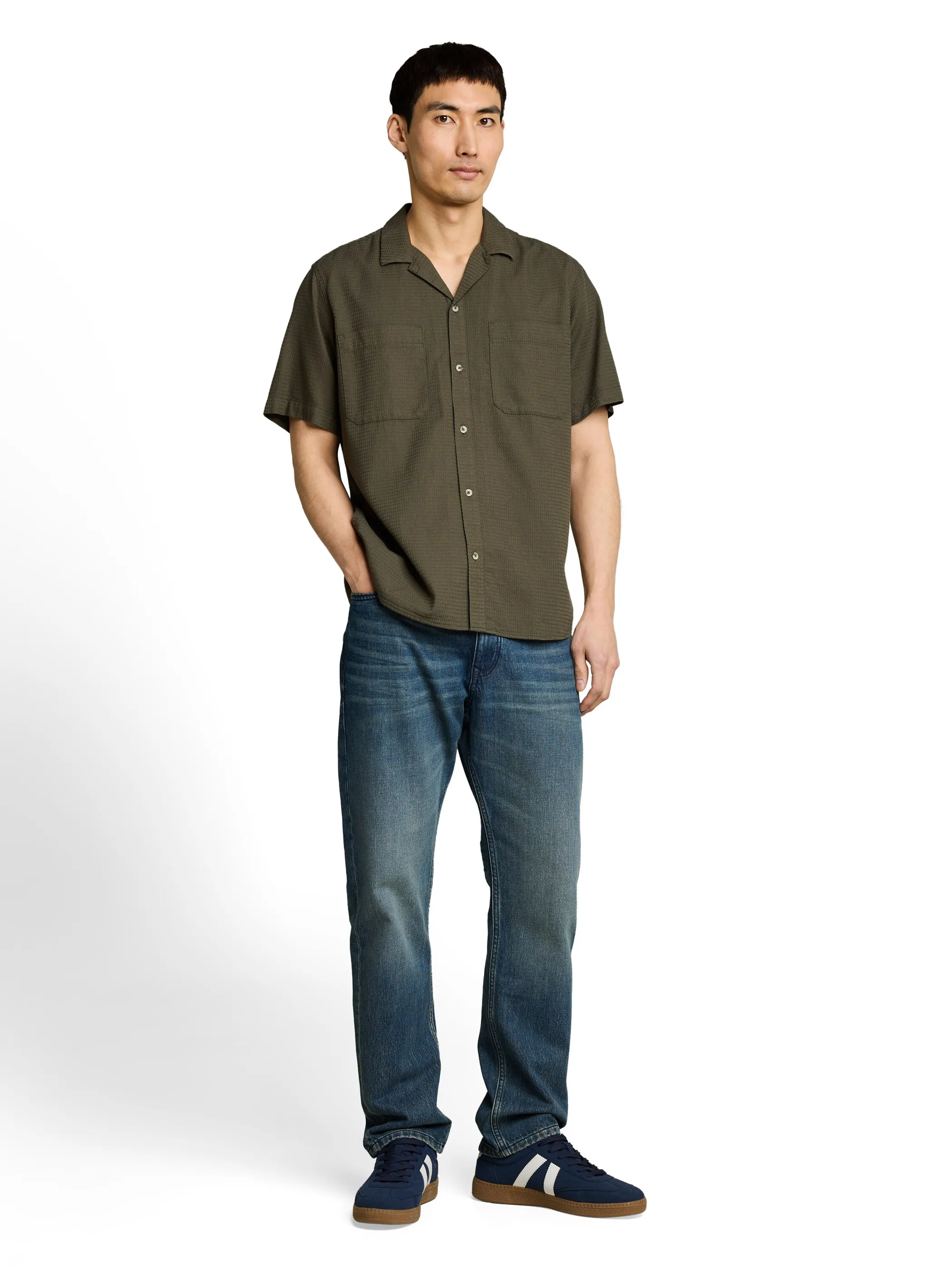 Tom Tailor 1049609 resort shirt Grün 922125 26543 1