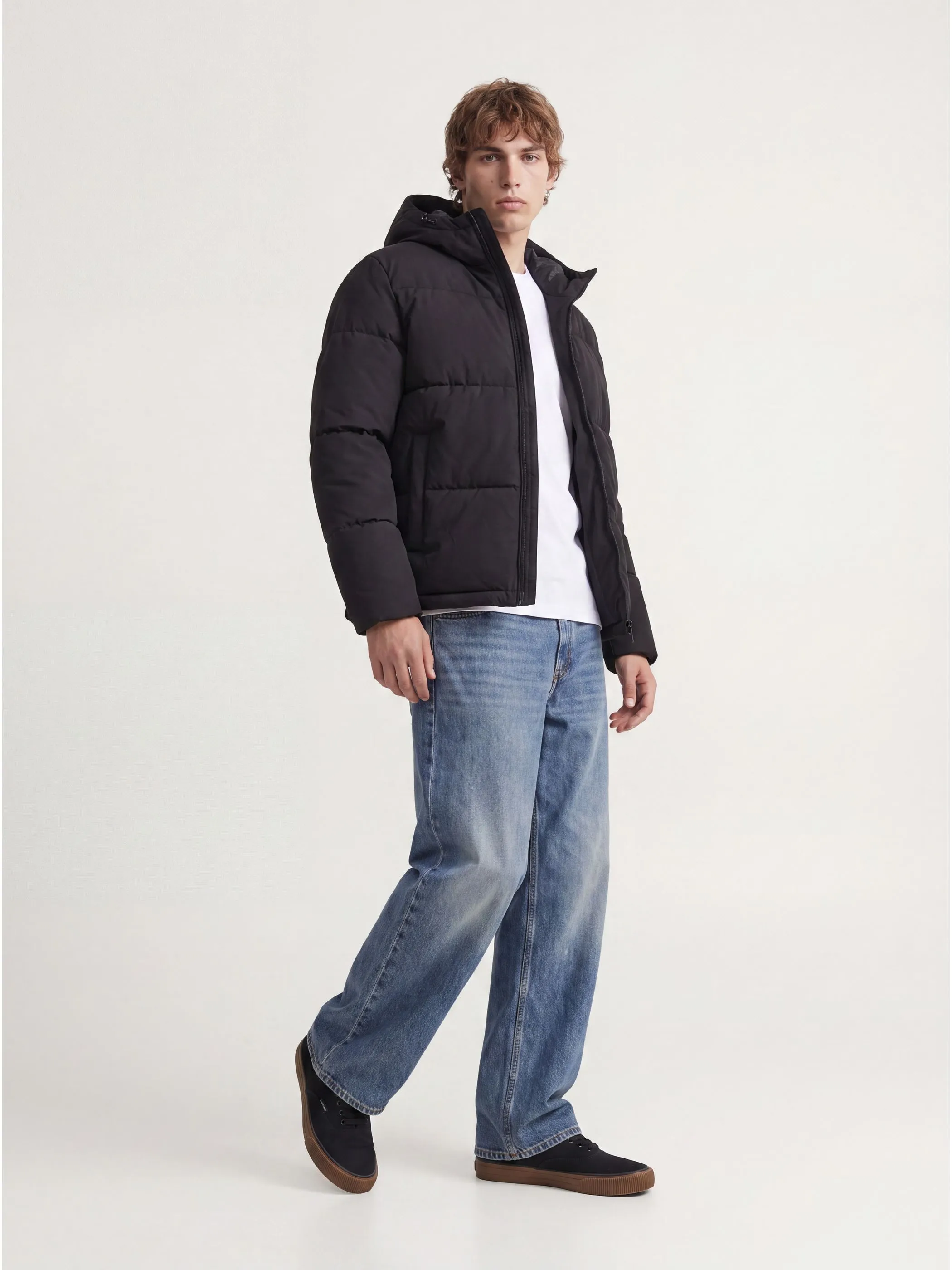 Jack Jones 12303930 JJGALAXY PUFFER JACKE Schwarz 930733 178012 3