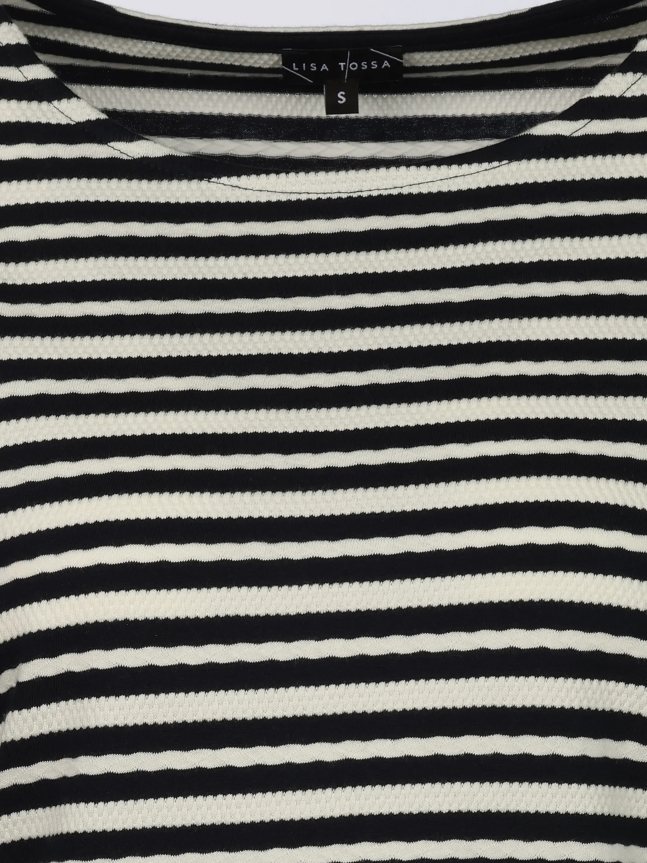 Lisa Tossa Da-Jacquard-Shirt 3/4 Arm Weiß 920719 WHITE 3