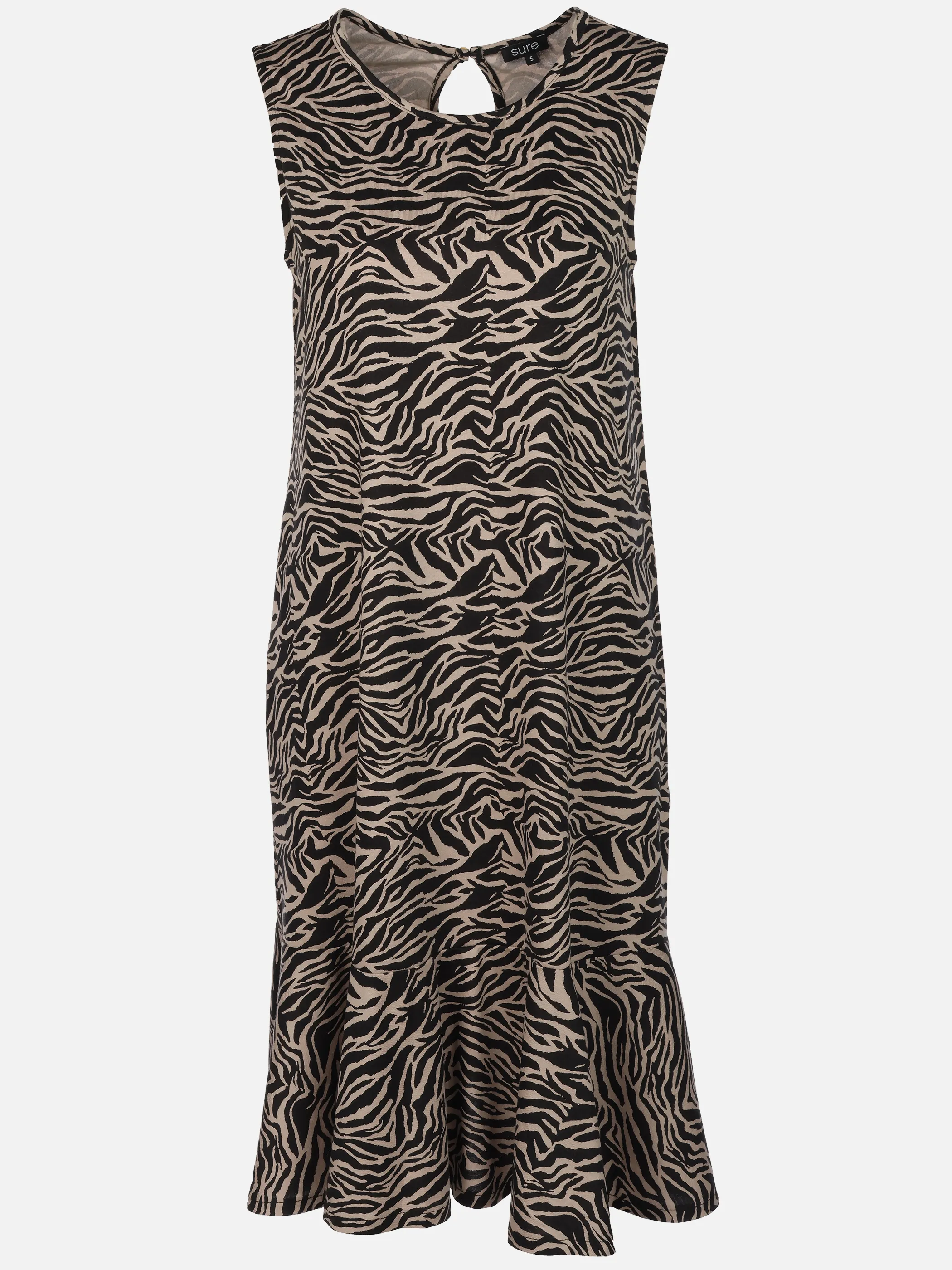 Sure Da-Jerseykleid m. Print Schwarz 924182 ZEBRA 1