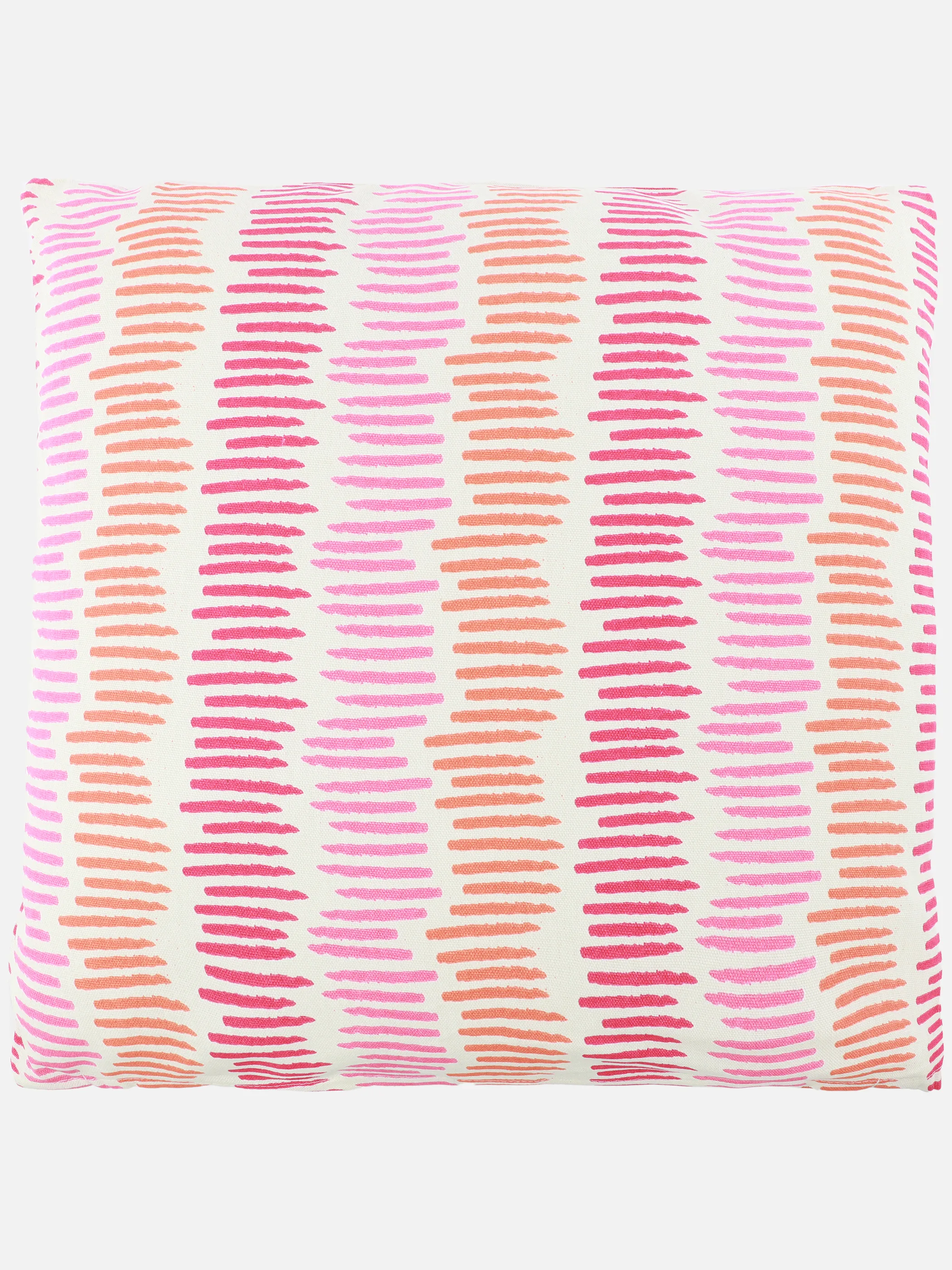 Dream House Deko Kissen 45x45 Striche Orange 904524 ORANGE 1