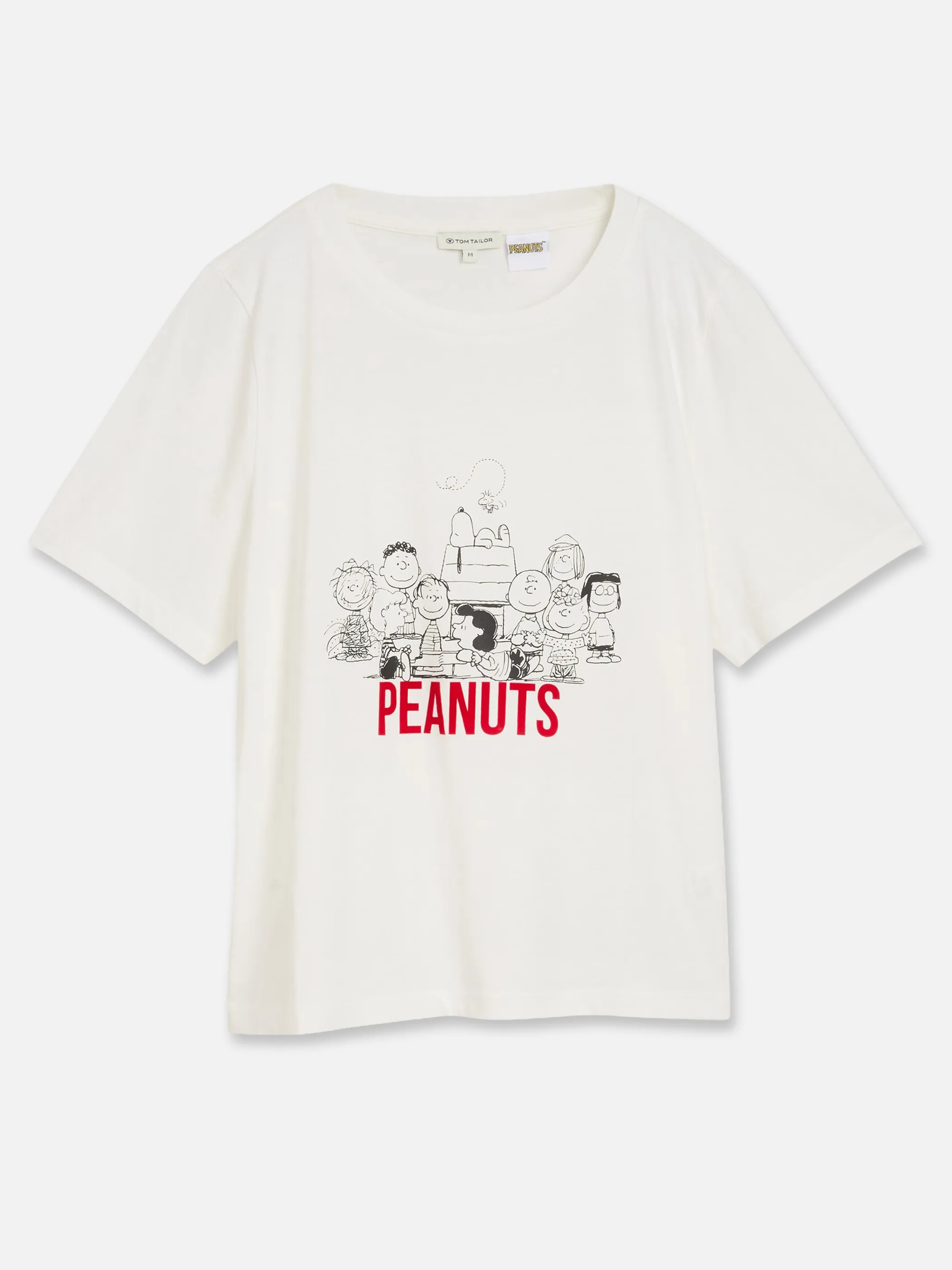 Tom Tailor 1053496 T-shirt crew neck frontprint peanuts Weiß 934173 10315 3