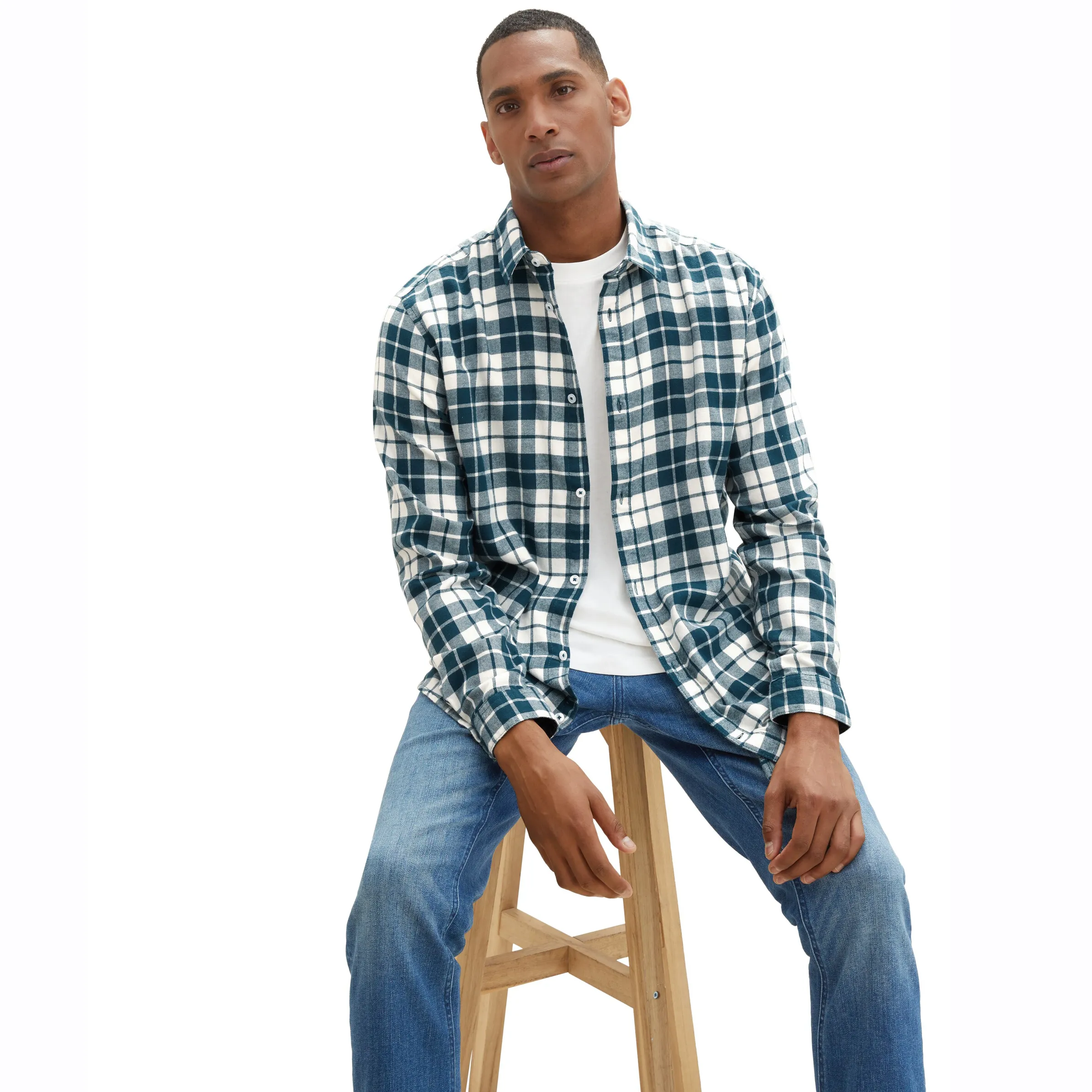 Tom Tailor 1038760 checked shirt Weiß 887480 33845 3 Tom Tailor 1038760 checked shirt Weiß 887480 33845 3