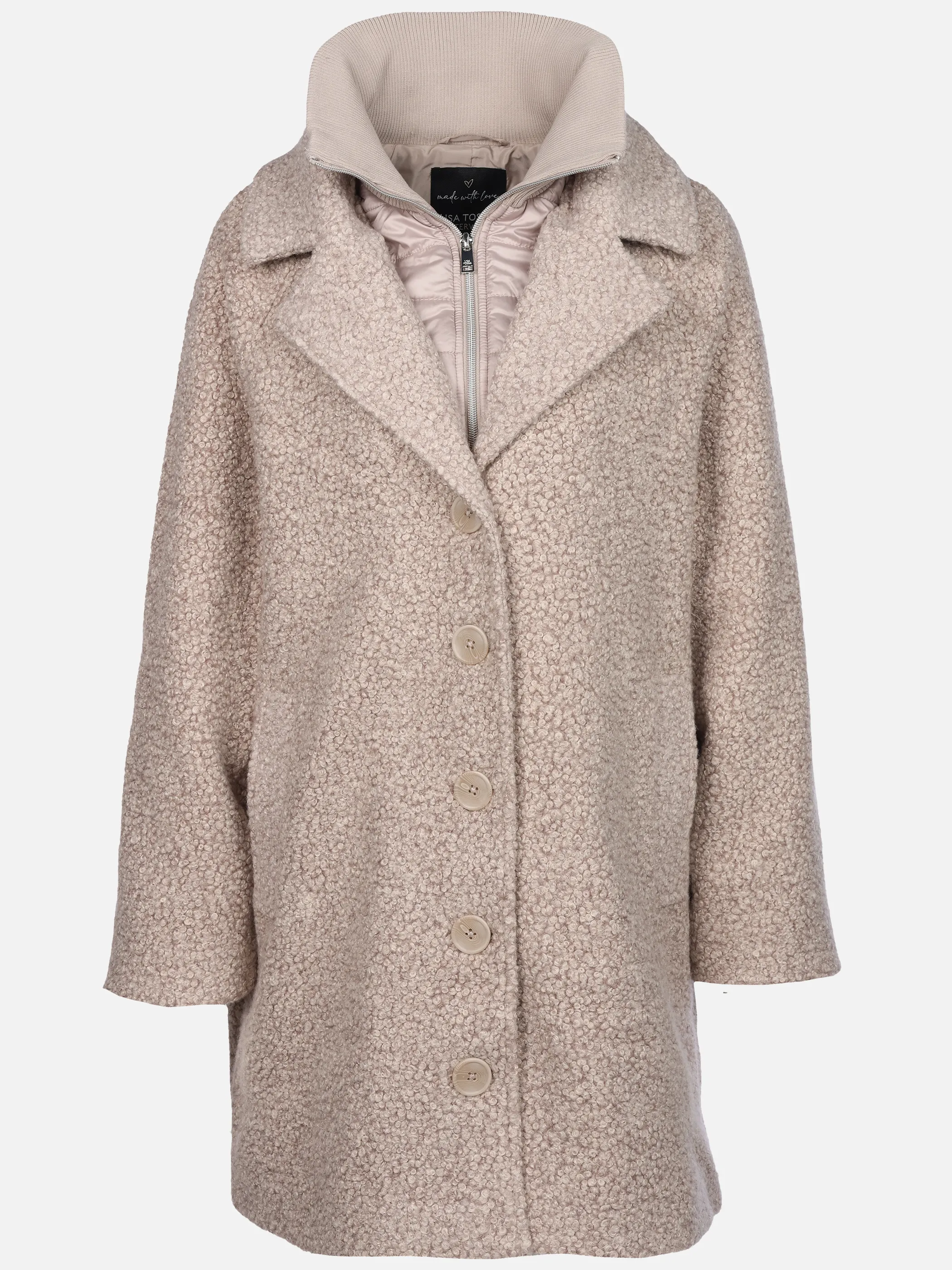 Lisa Tossa Da-Boucle-Mantel Beige 929978 BEIGE 1