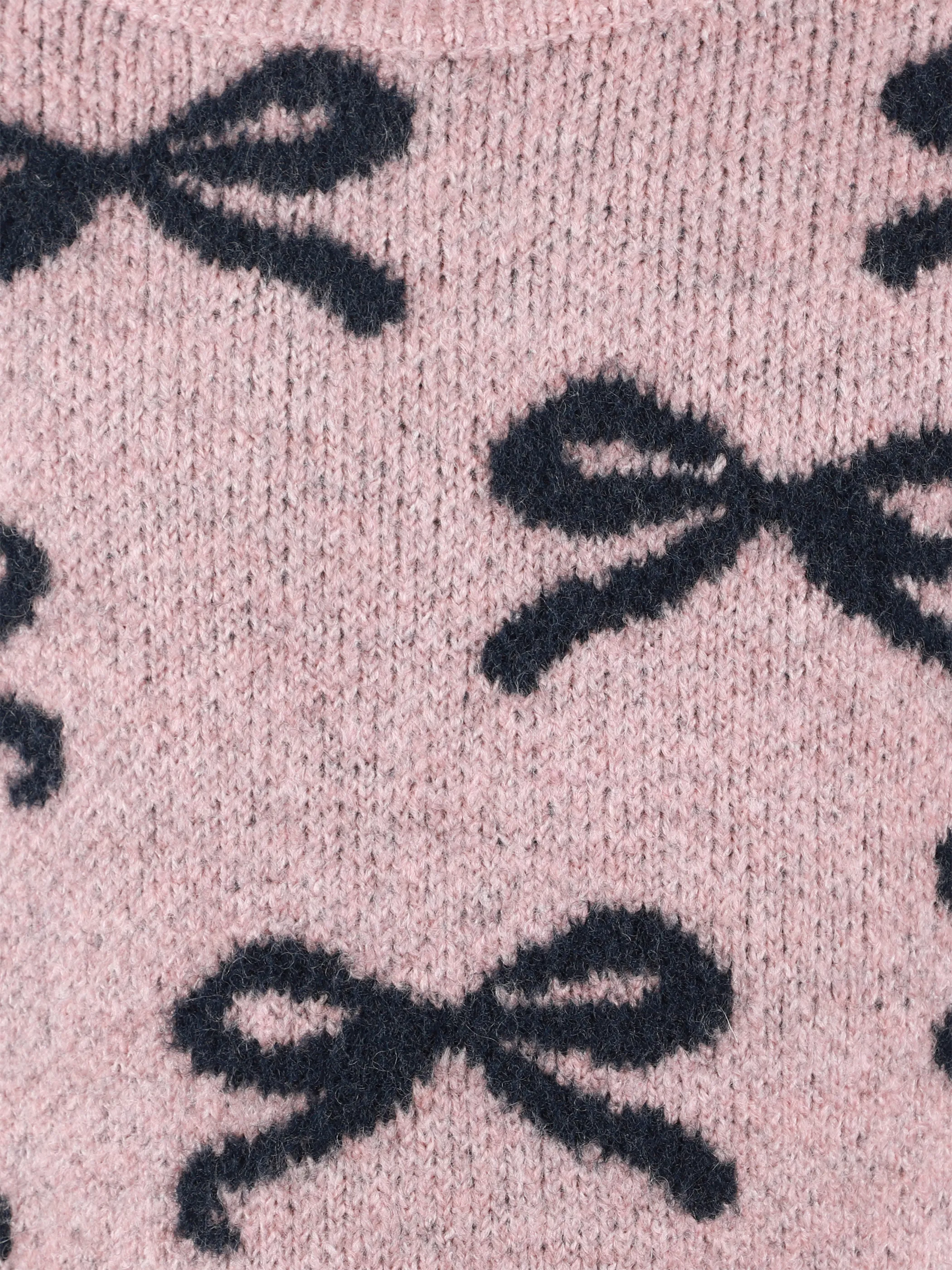 One Way KM Jaquard Pullover mit Schleifen AOP in rosa Rosa 916328 ROSA 3