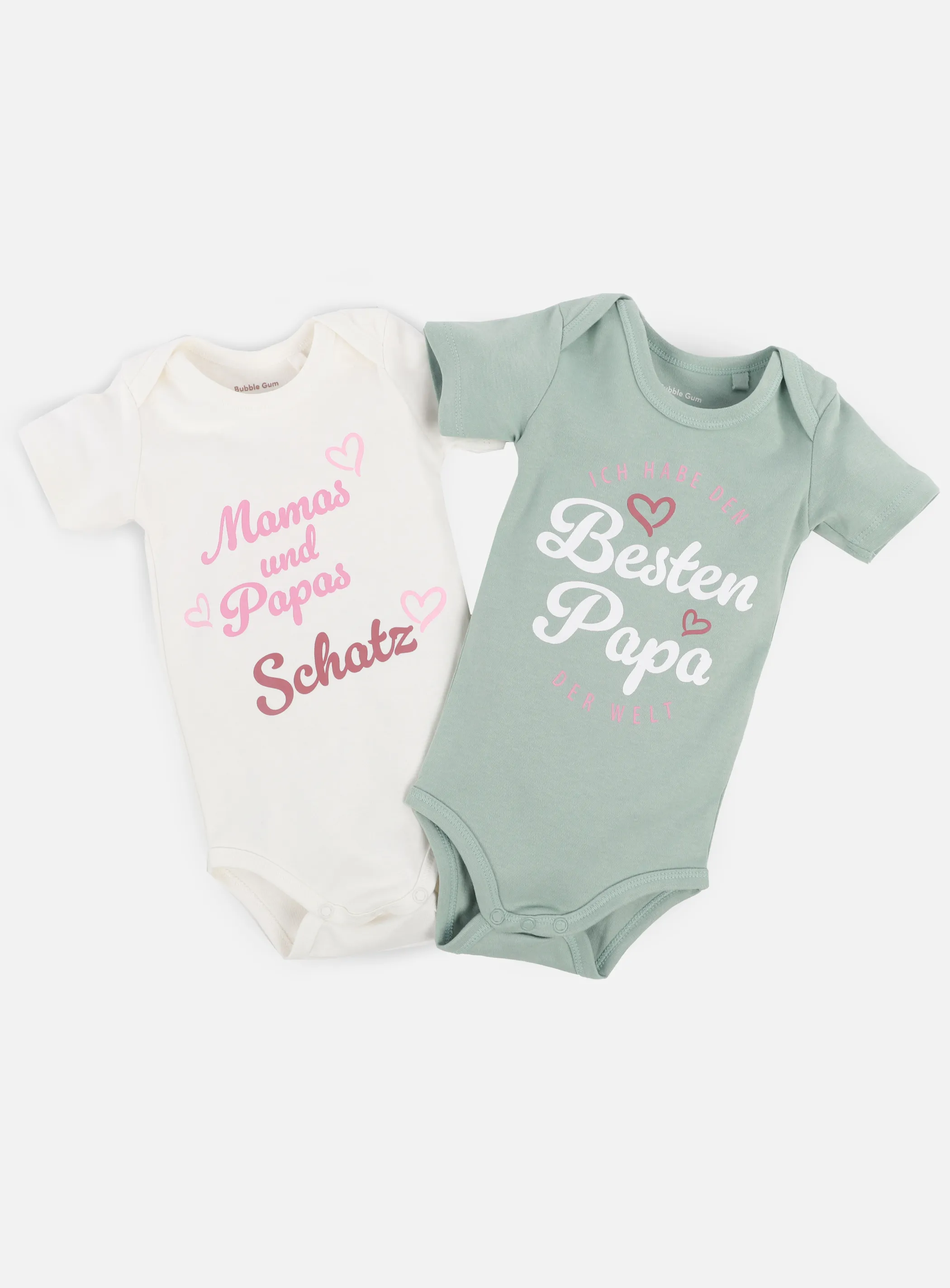 Bubble Gum BG 2er Pack Sprüchebodies in weiß+grün Weiß 921711 WEIß 1