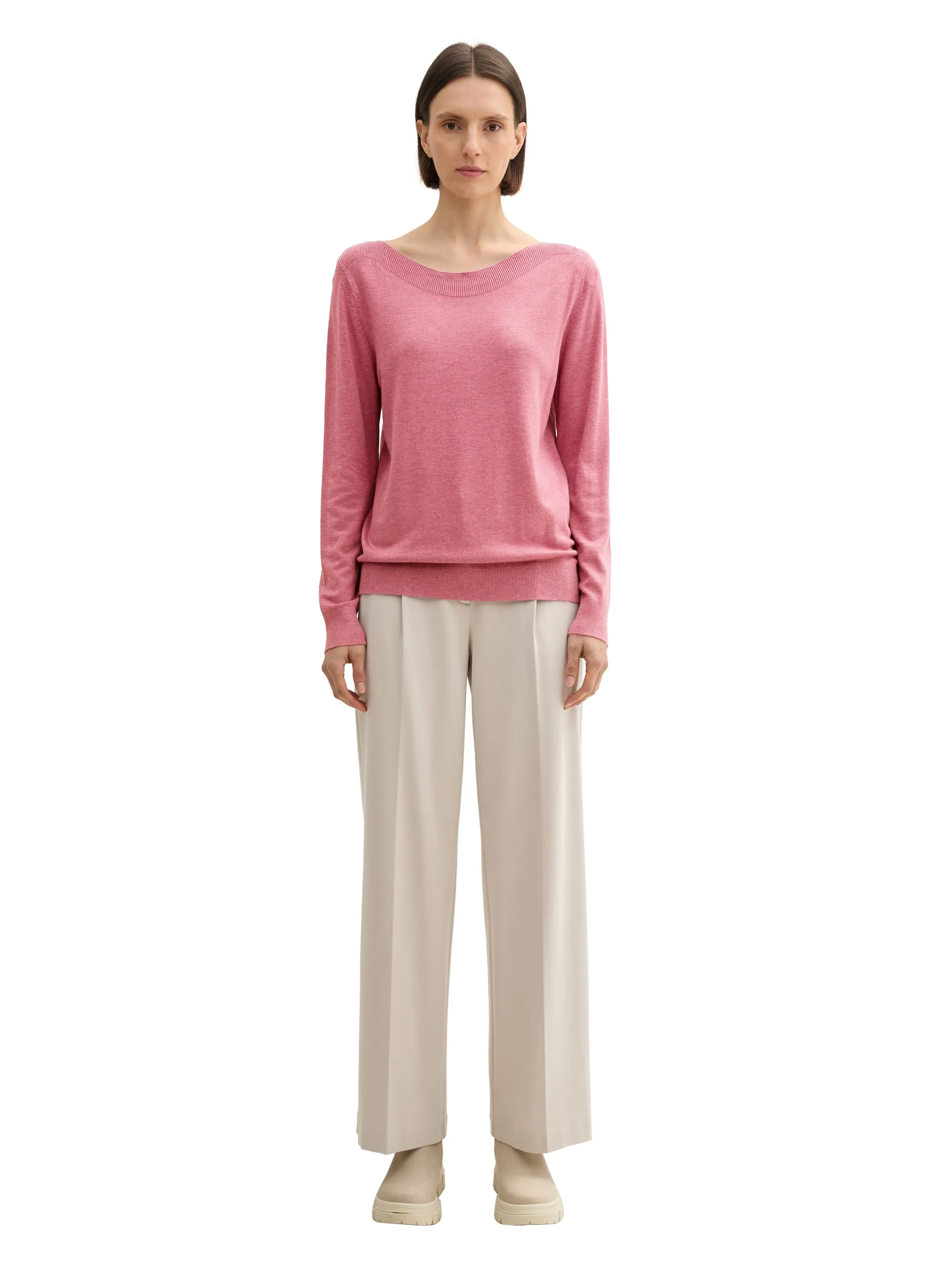 Tom Tailor 1044106 knit boatneck pullover Rosa 903042 22829 3 Tom Tailor 1044106 knit boatneck pullover Rosa 903042 22829 3