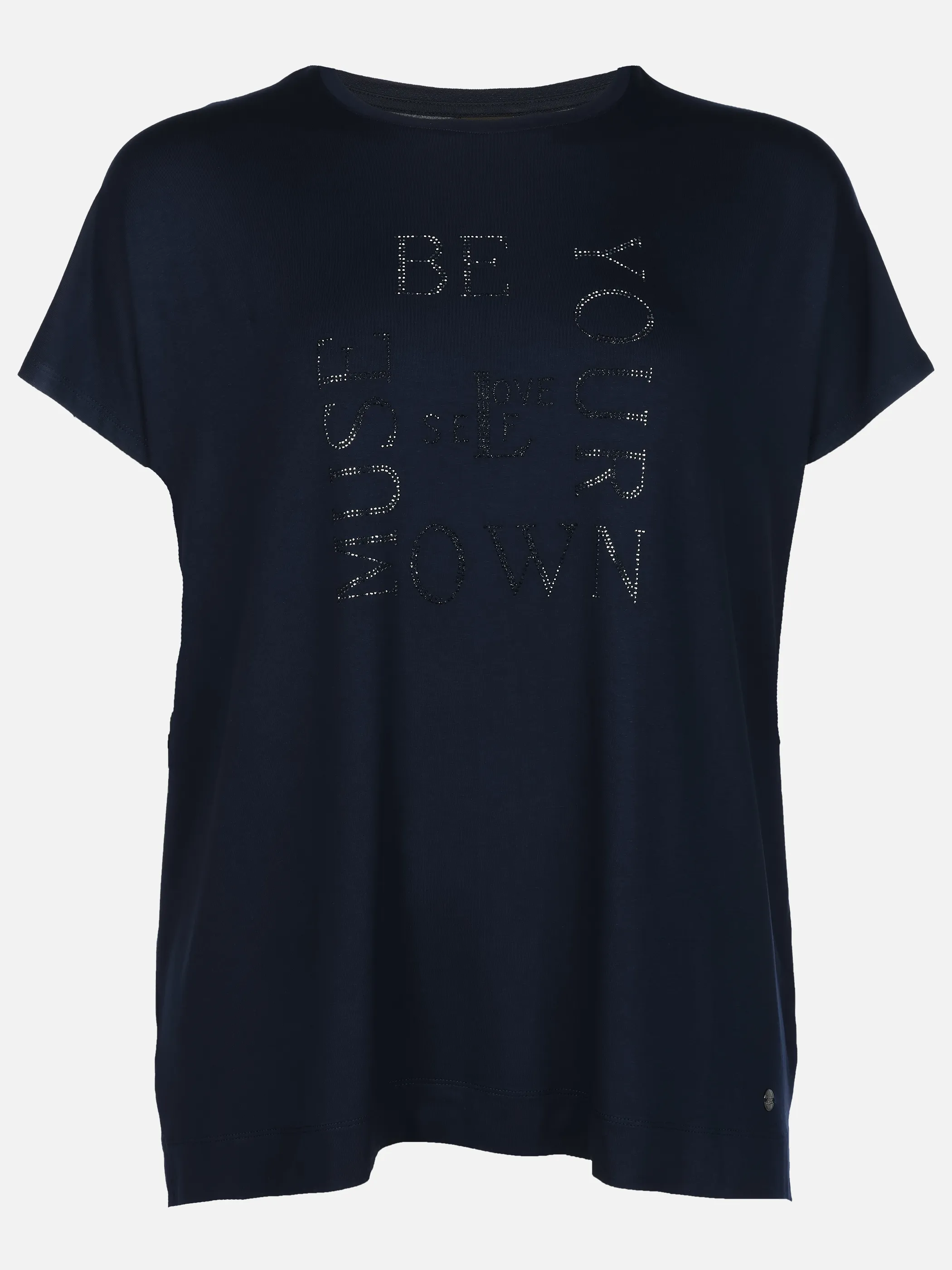 Sonja Blank Da.gr.Gr T-shirt m. Straßappli Marine 925910 SAPHIRE 1