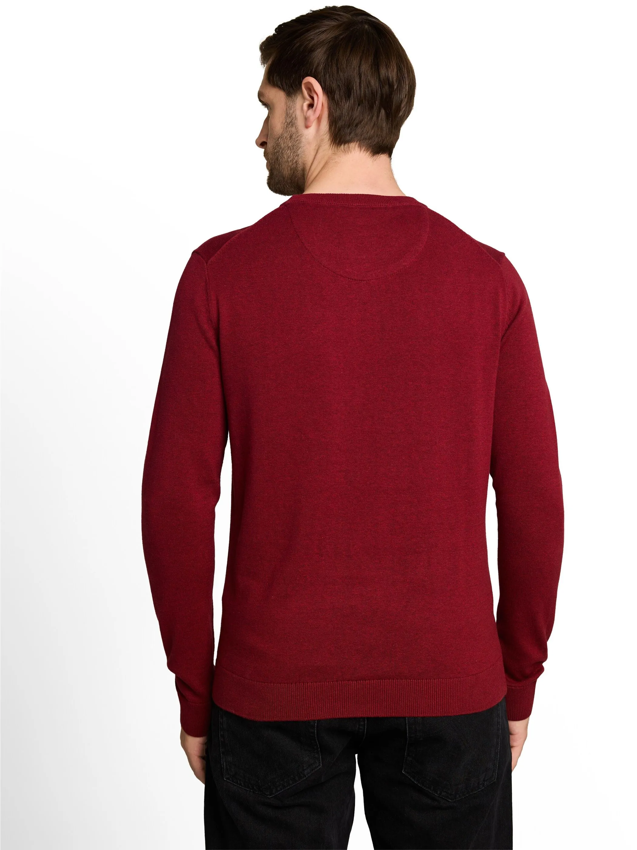 Tom Tailor 1039805 NOS basic crewneck knit Rot 898460 41199 2