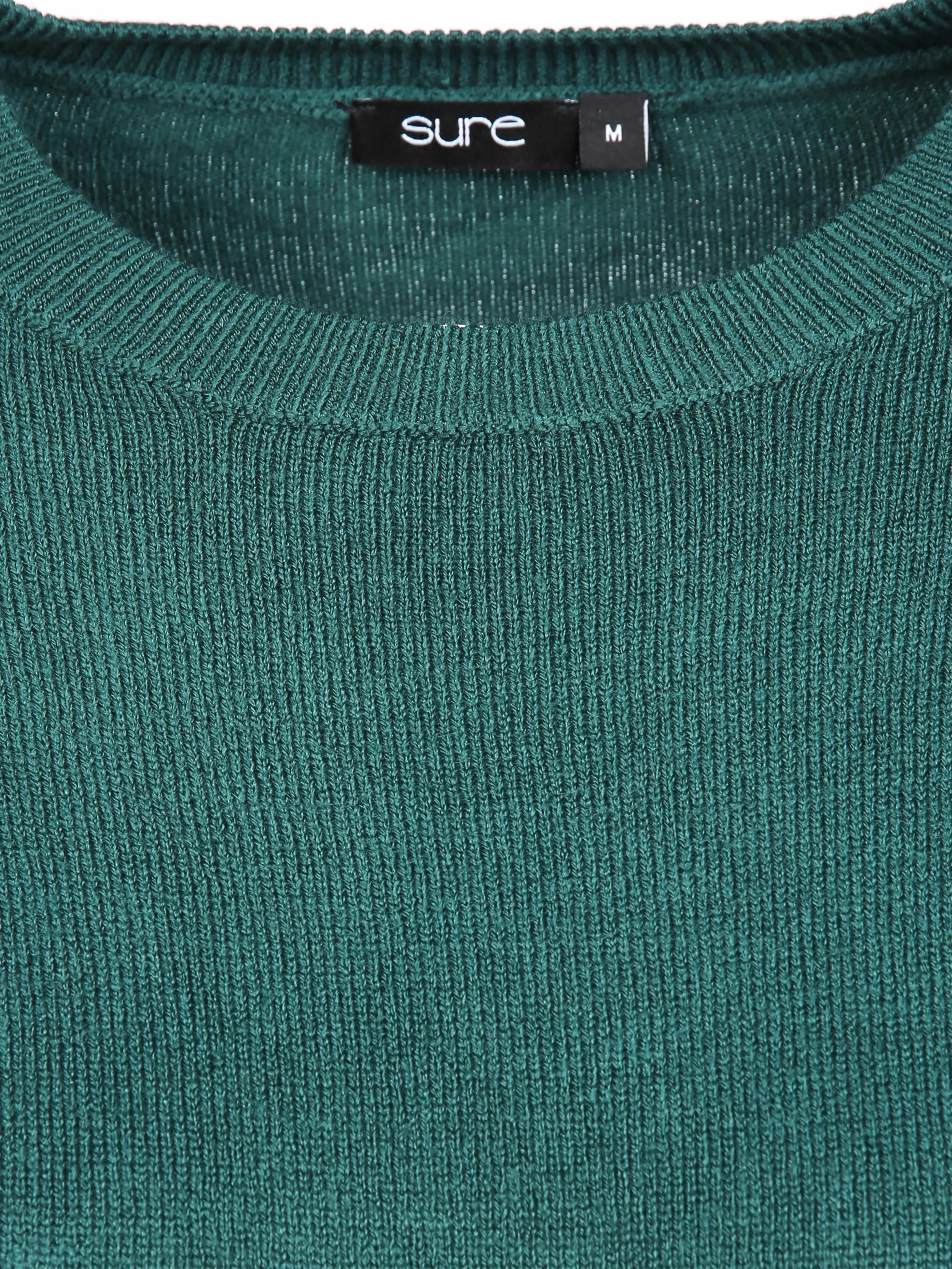 Sure Da-Rundhals-Pullover wie Cashm Grün 856106 DK. SALBEI 3