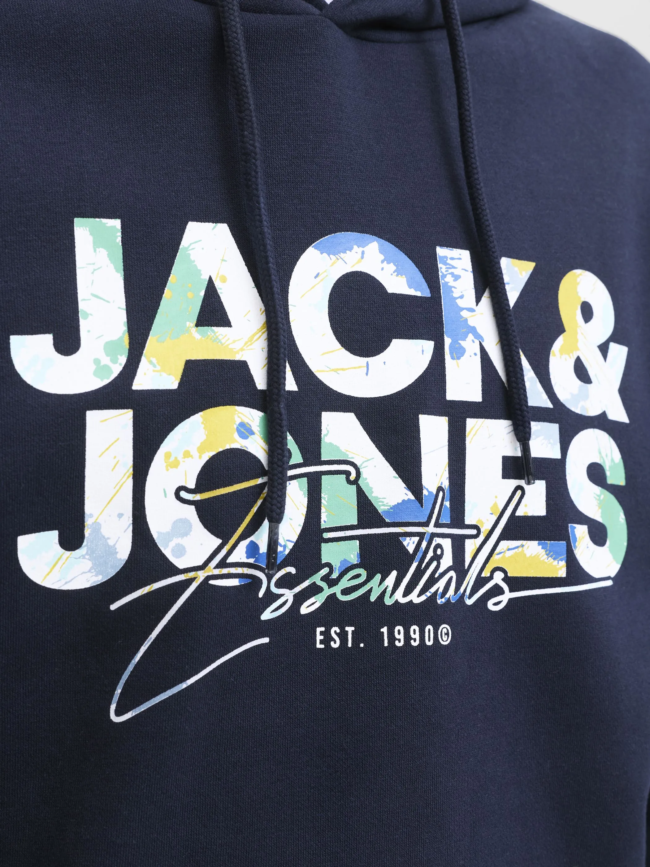 Jack Jones 12279119 JJGEPLAS SWEAT HOOD Schwarz 913159 175917 3