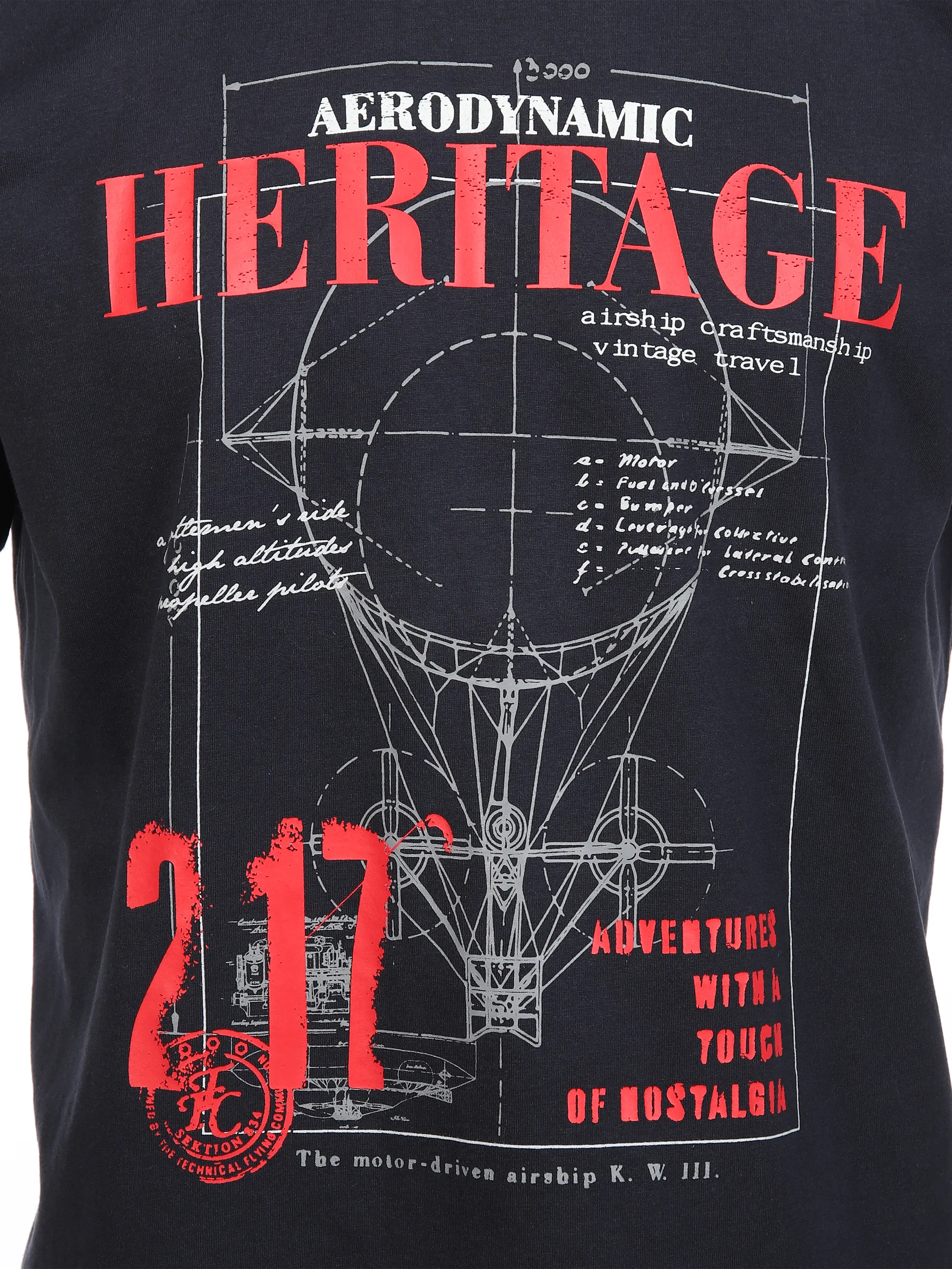 Jim Spencer He. T-Shirt 1/2 Arm Druck RH Blau 893212 NAVY 3 Jim Spencer He. T-Shirt 1/2 Arm Druck RH Blau 893212 NAVY 3