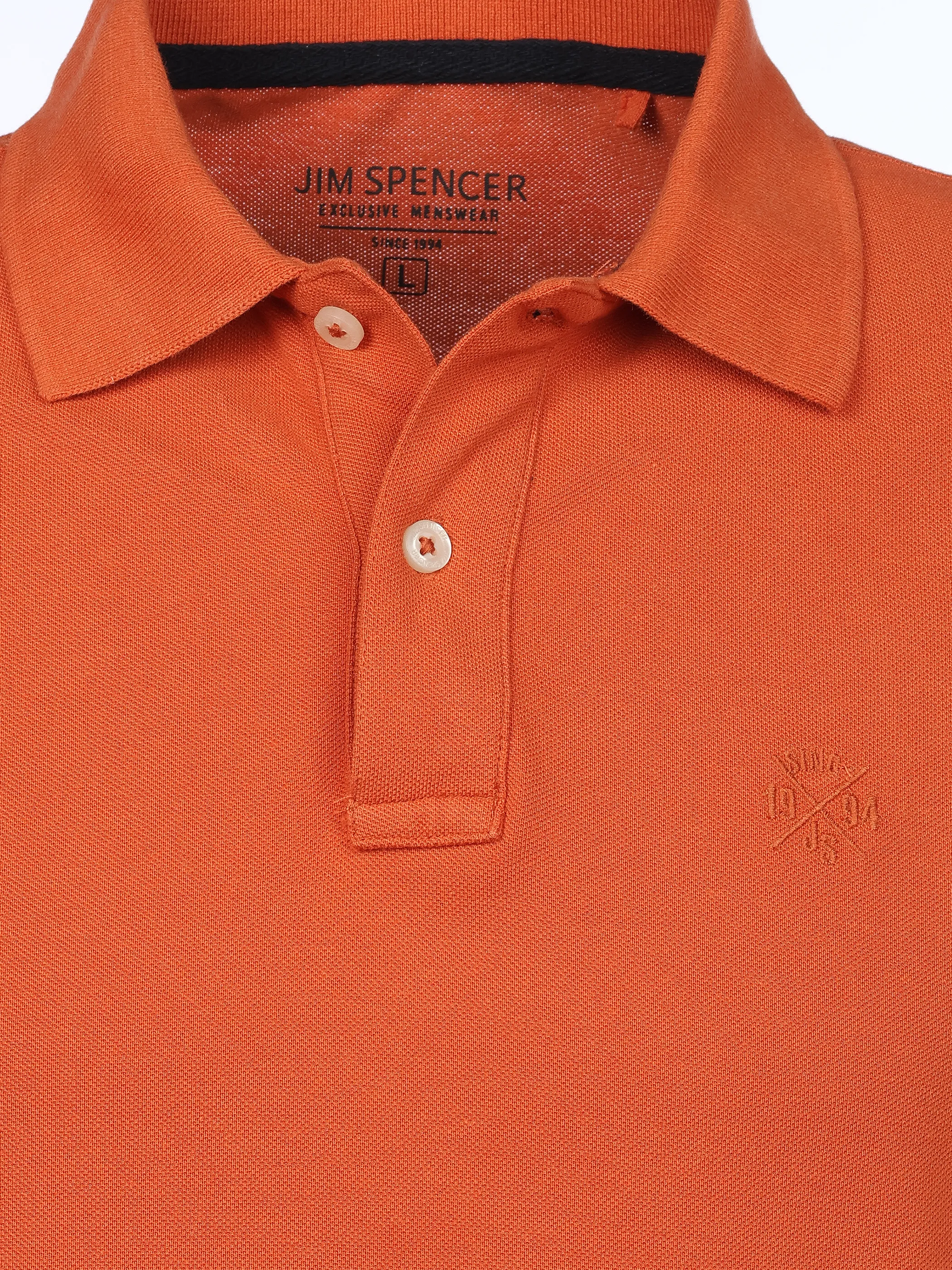 Jim Spencer He. Poloshirt 1/2 Arm seasonal Orange 922514 DARKORANGE 3