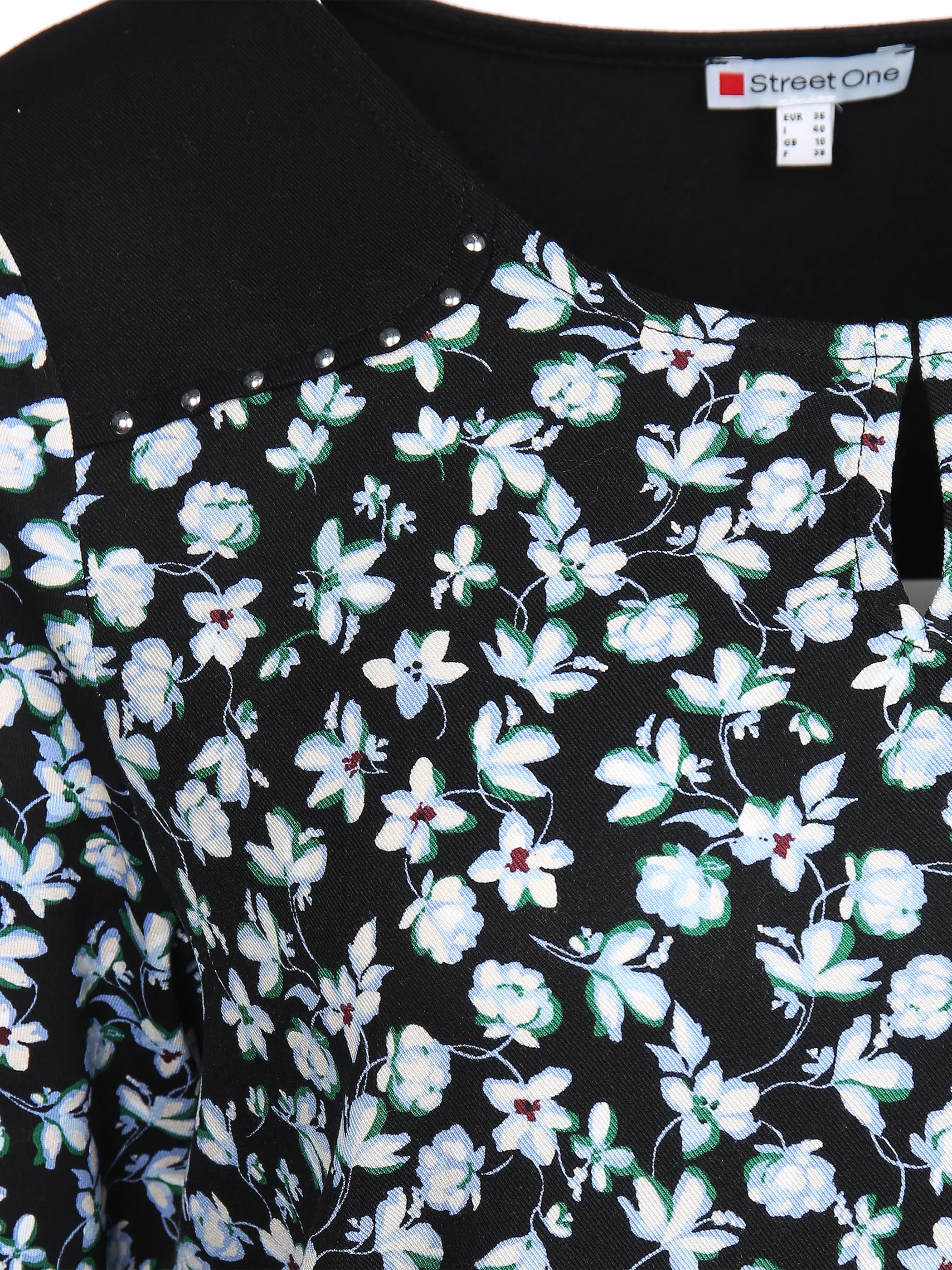 Street One A317188 printed mat mix shirt Schwarz 860487 30001 3 Street One A317188 printed mat mix shirt Schwarz 860487 30001 3