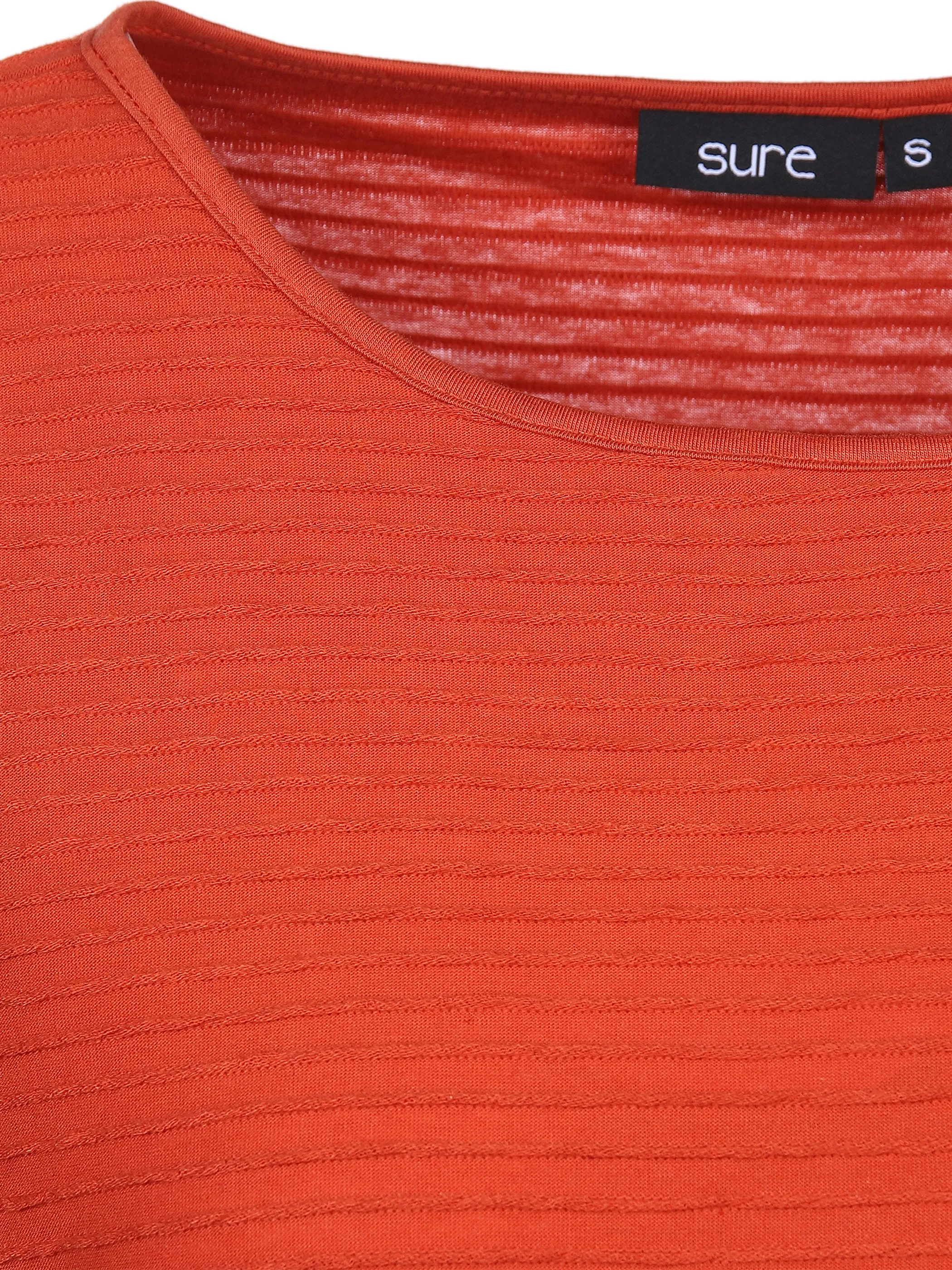 Sure Da-Struktur-Shirt 3/4 Arm Rot 866995 CHILI 3