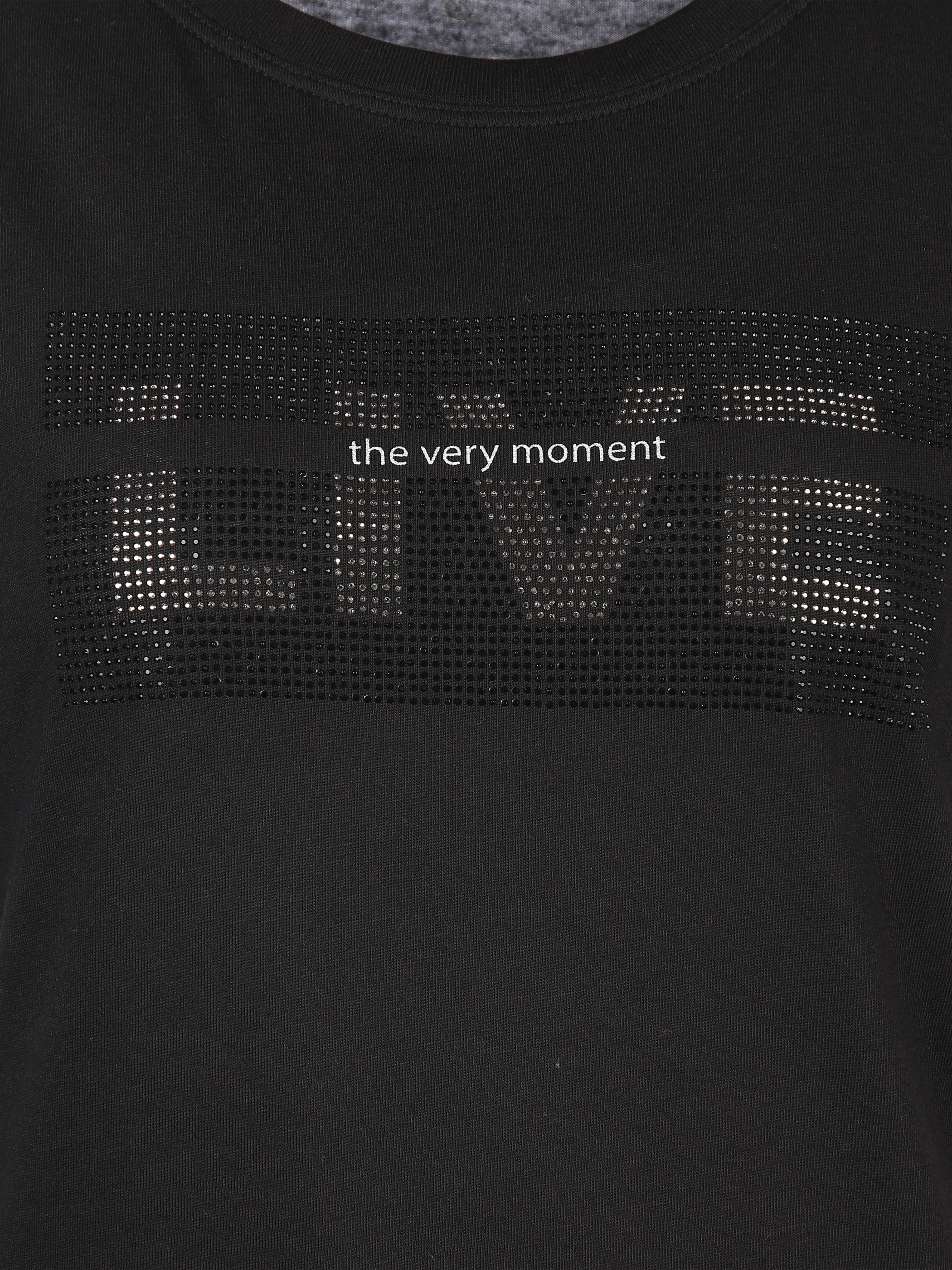 Sure Da-T-Shirt m. Strass u. Print Schwarz 890357 BLACK 3