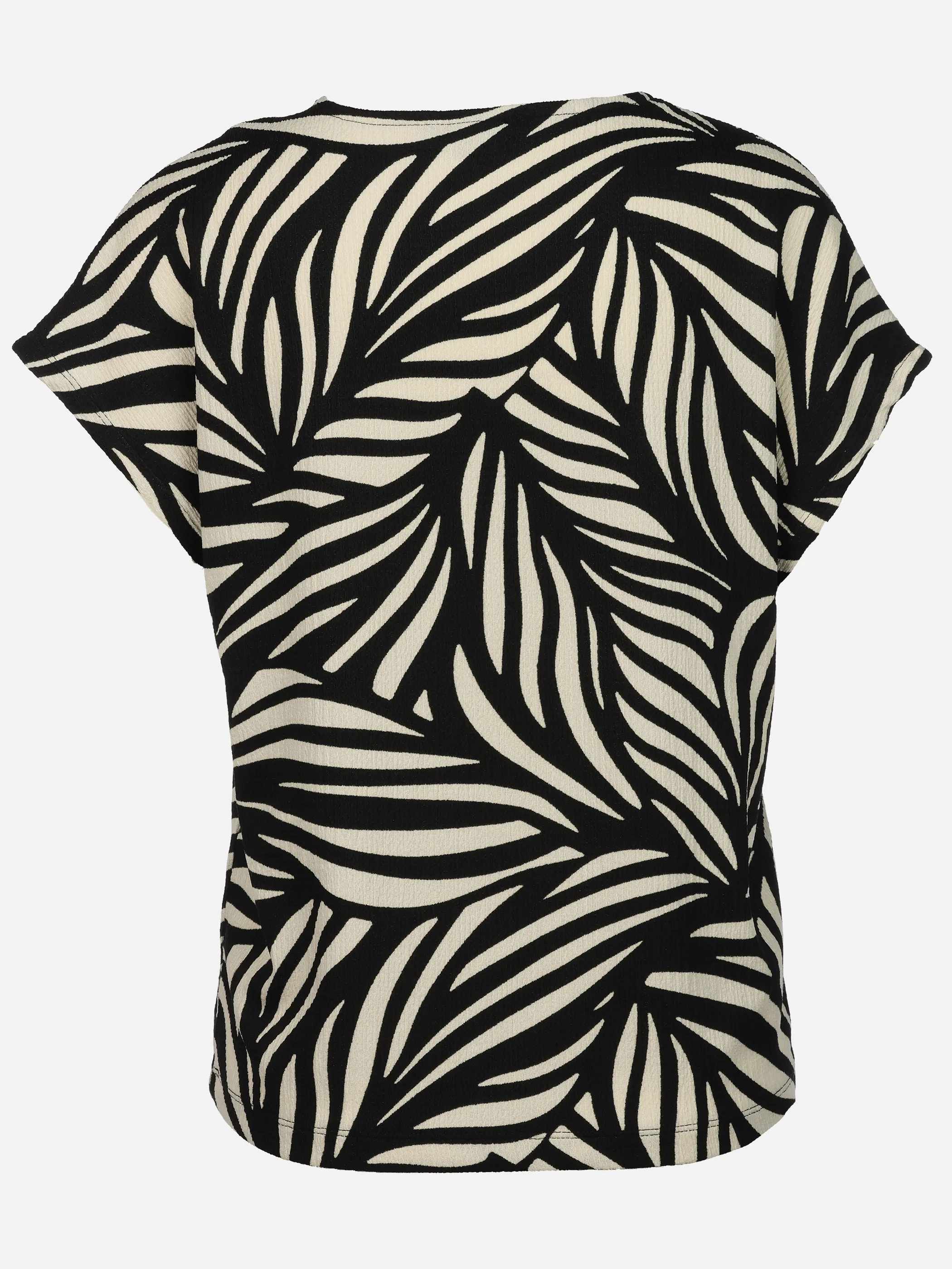 Lisa Tossa Da-Crepe-Shirt m. Print Schwarz 924894 BLACK 2