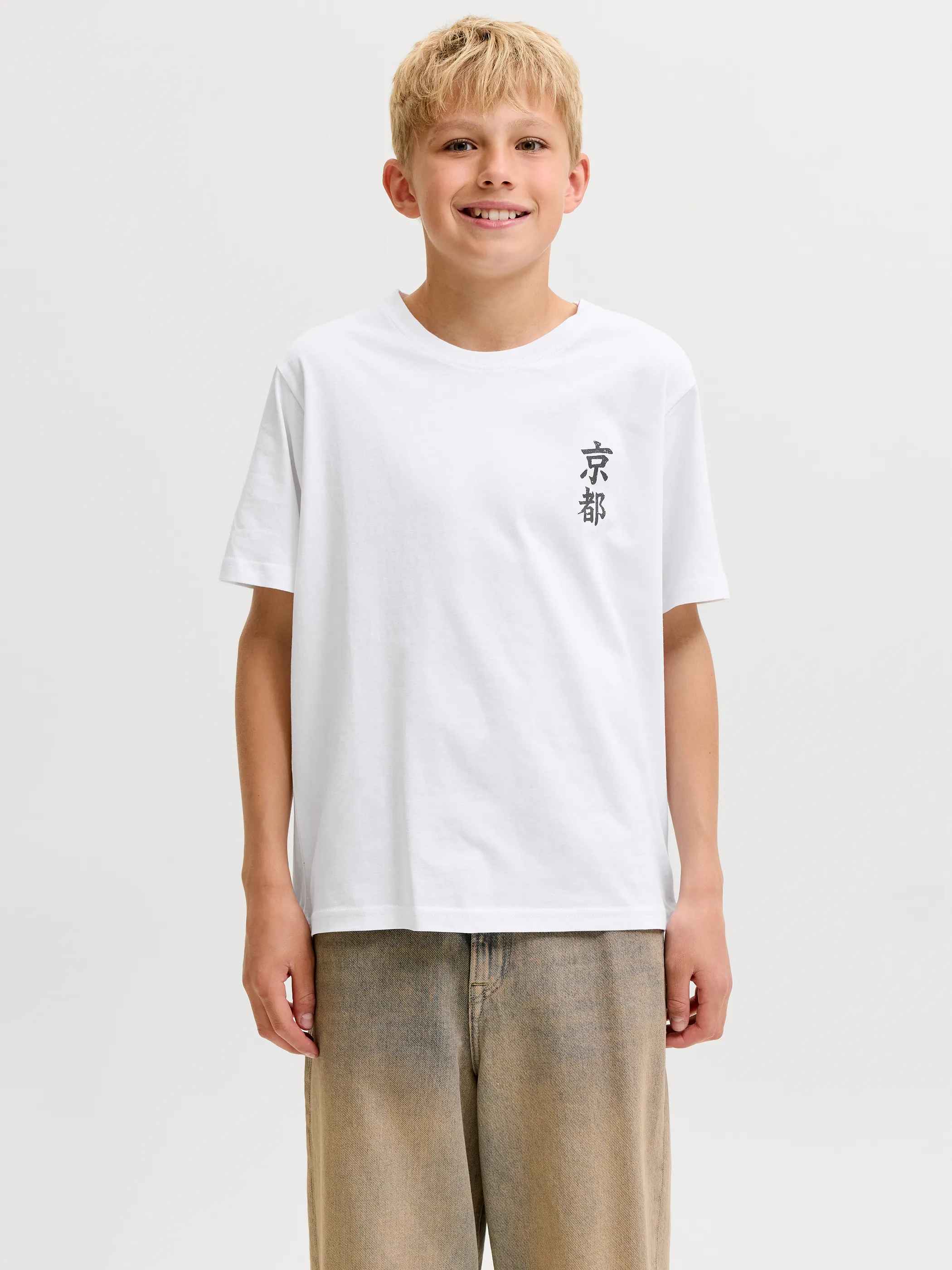 Jack&Jones Junior 12307351 JJBOYE TEE SS CREW NECK JNR Weiß 931434 177627 1